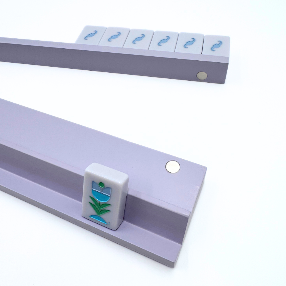 MAHJONG RACKS  |  Wooden  |  4 Racks + 4 Magnetic Pushers