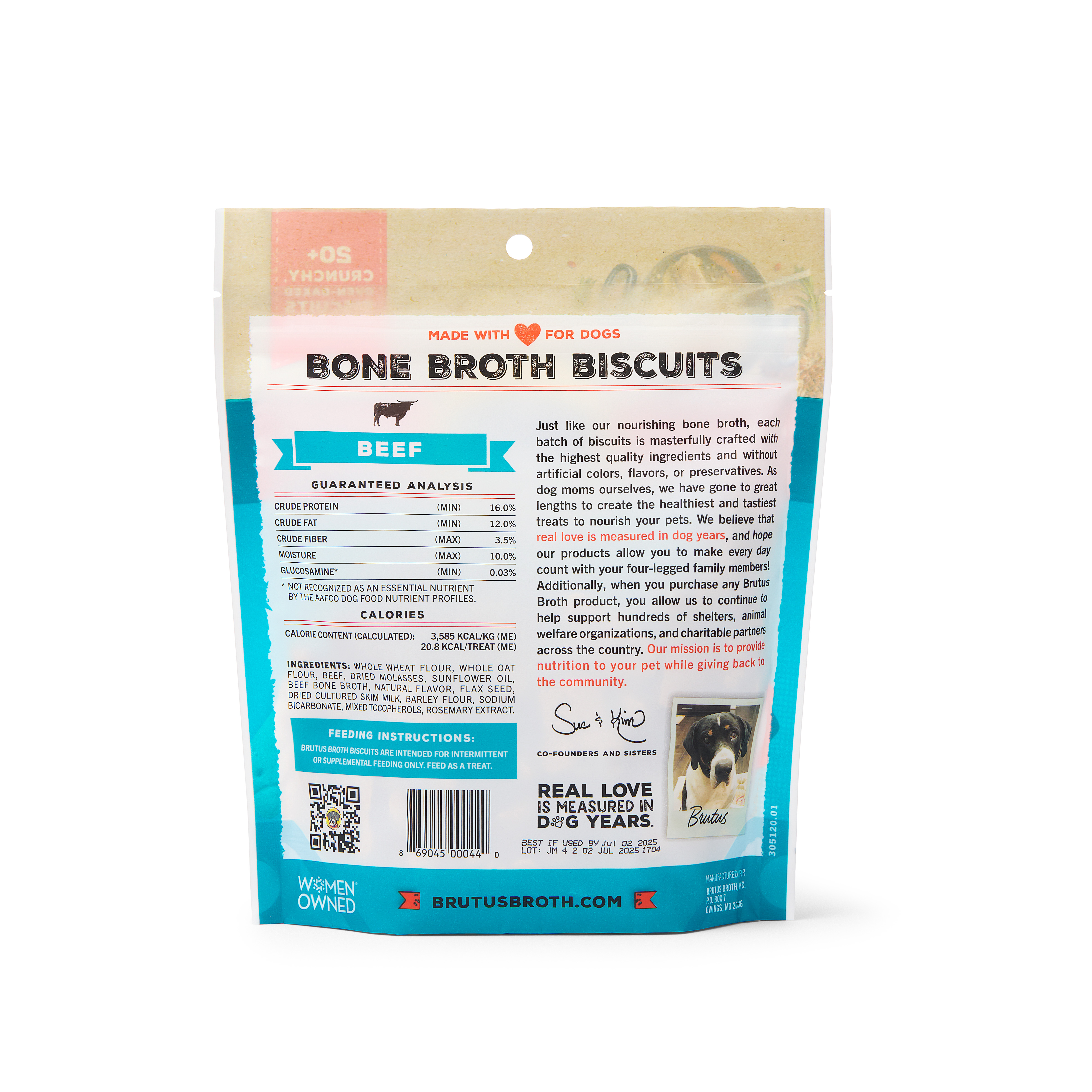Brutus Bone Broth Biscuits (Beef)