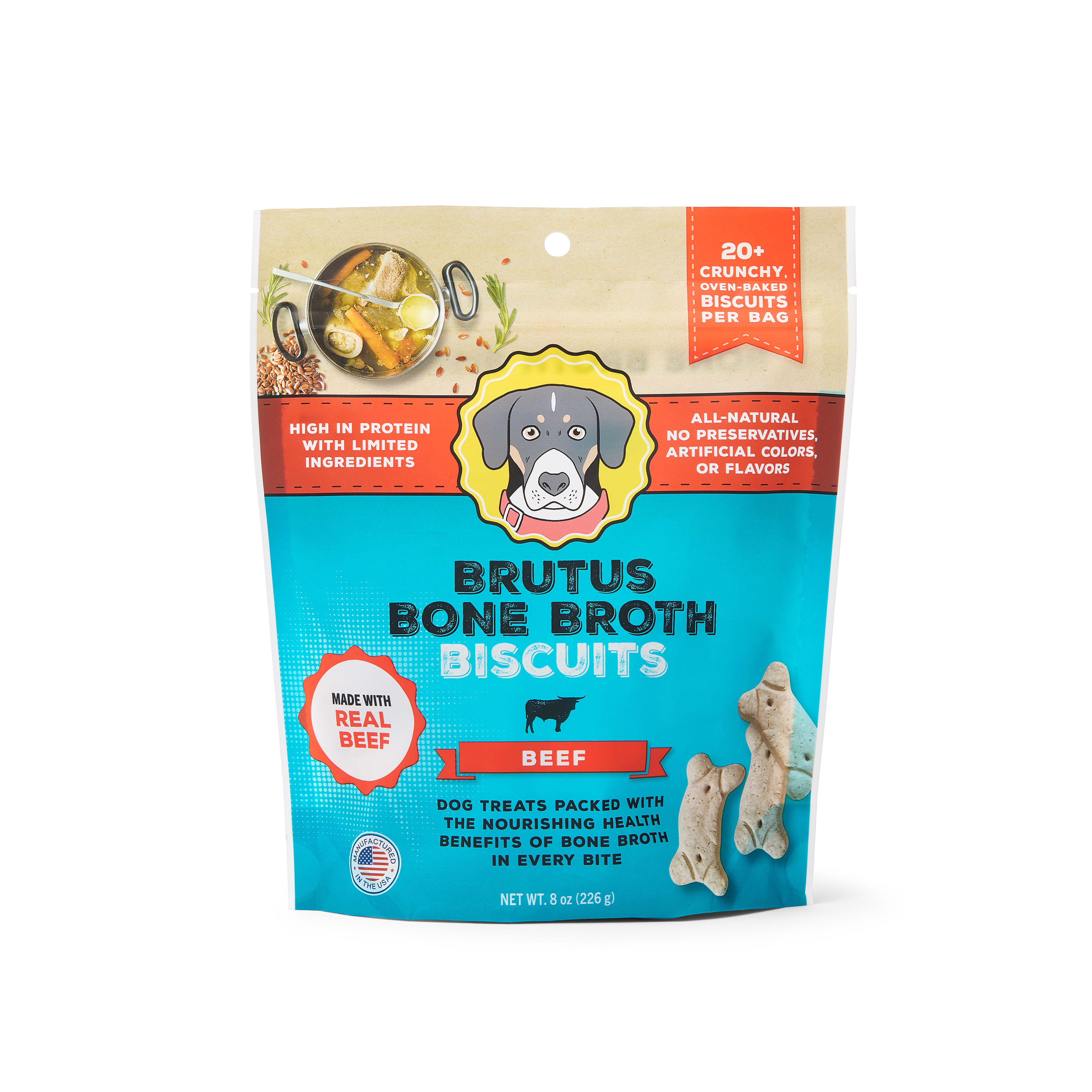 Brutus Bone Broth Biscuits (Beef)