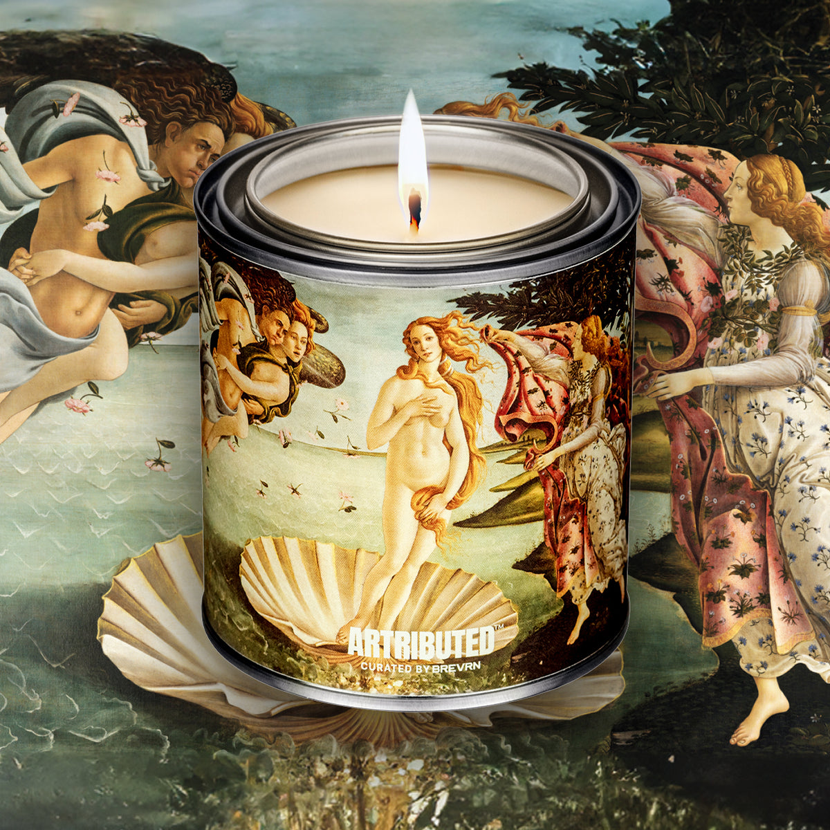 Artributed - Botticelli The Birth of Venus Candle