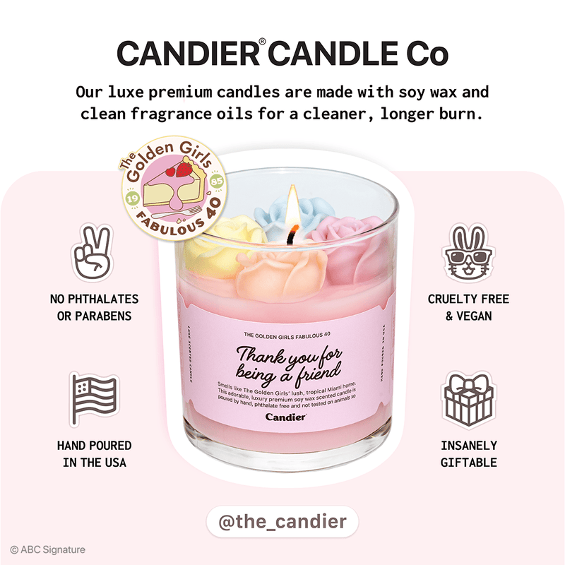 The Golden Girls Flower Candle