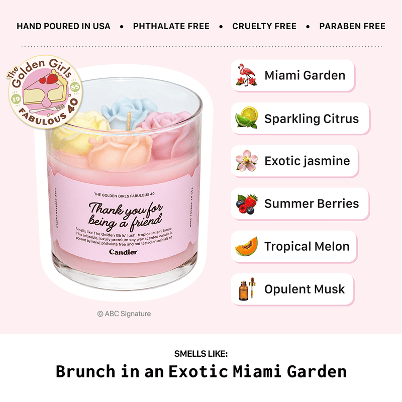 The Golden Girls Flower Candle