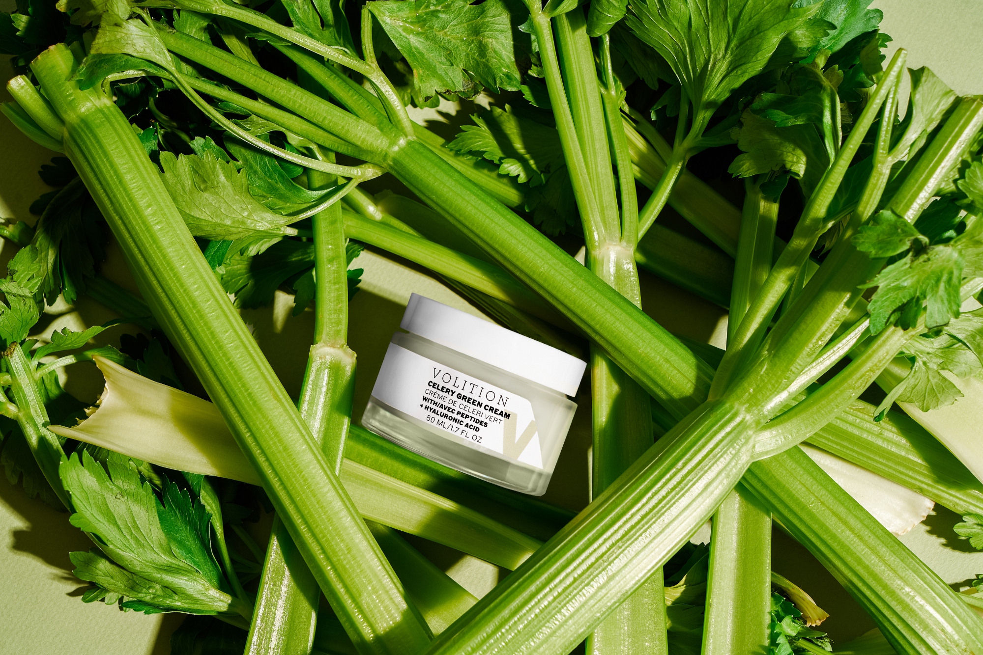 Celery Green Cream with Peptides + Hyaluronic Acid
