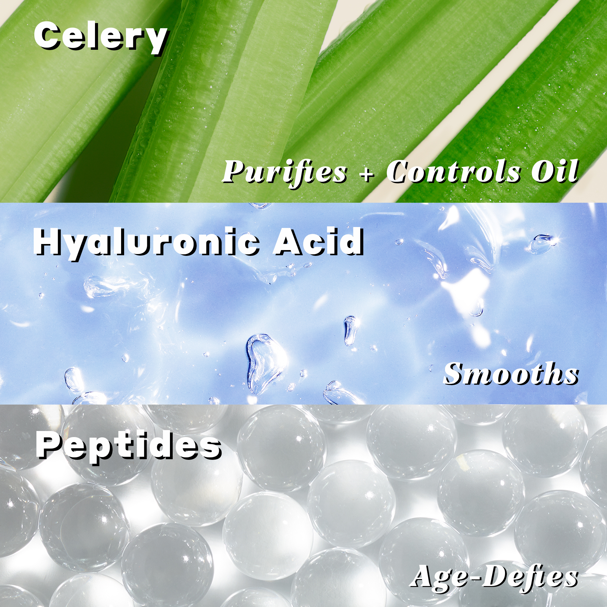 Celery Green Cream with Peptides + Hyaluronic Acid