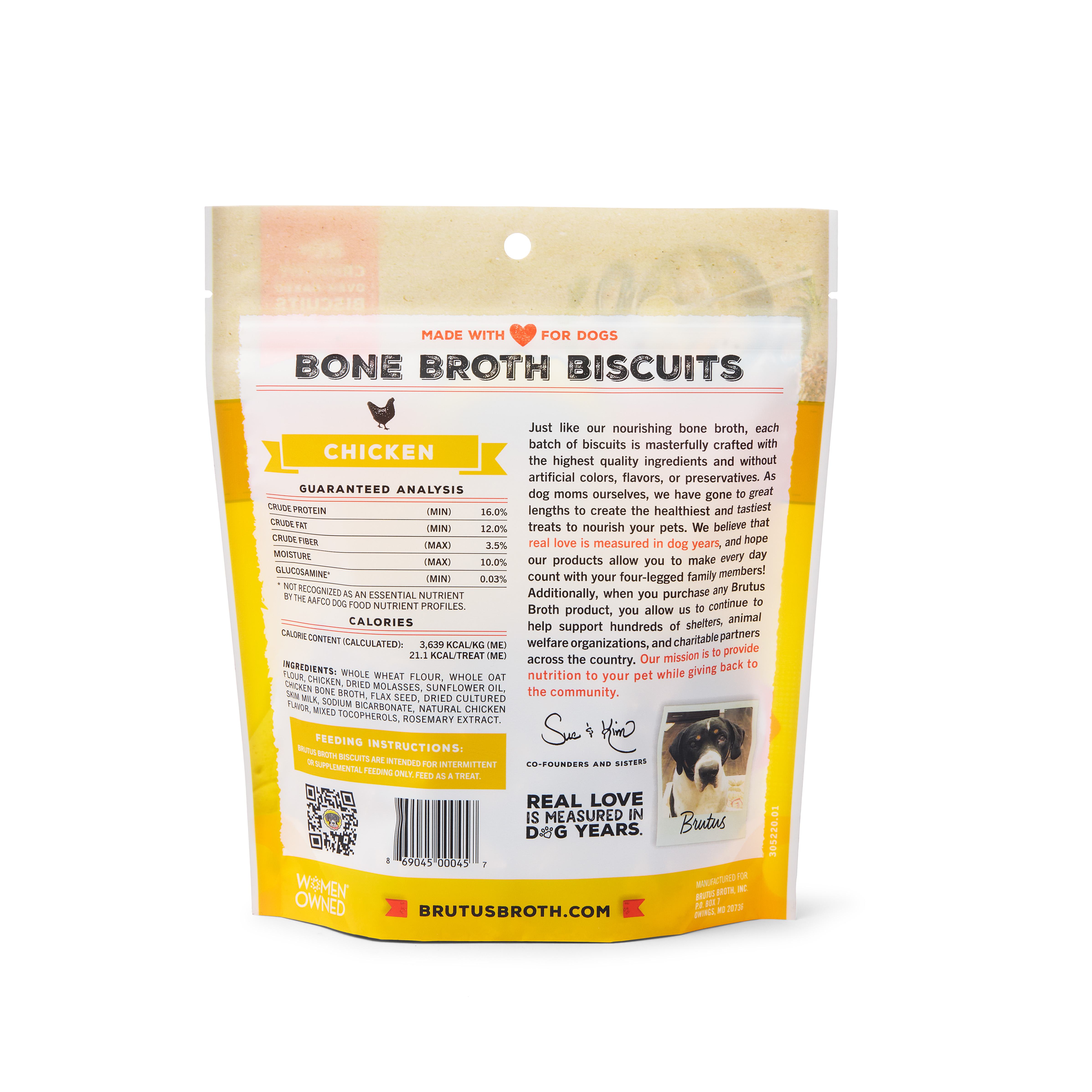 Brutus Bone Broth Biscuits (Chicken)