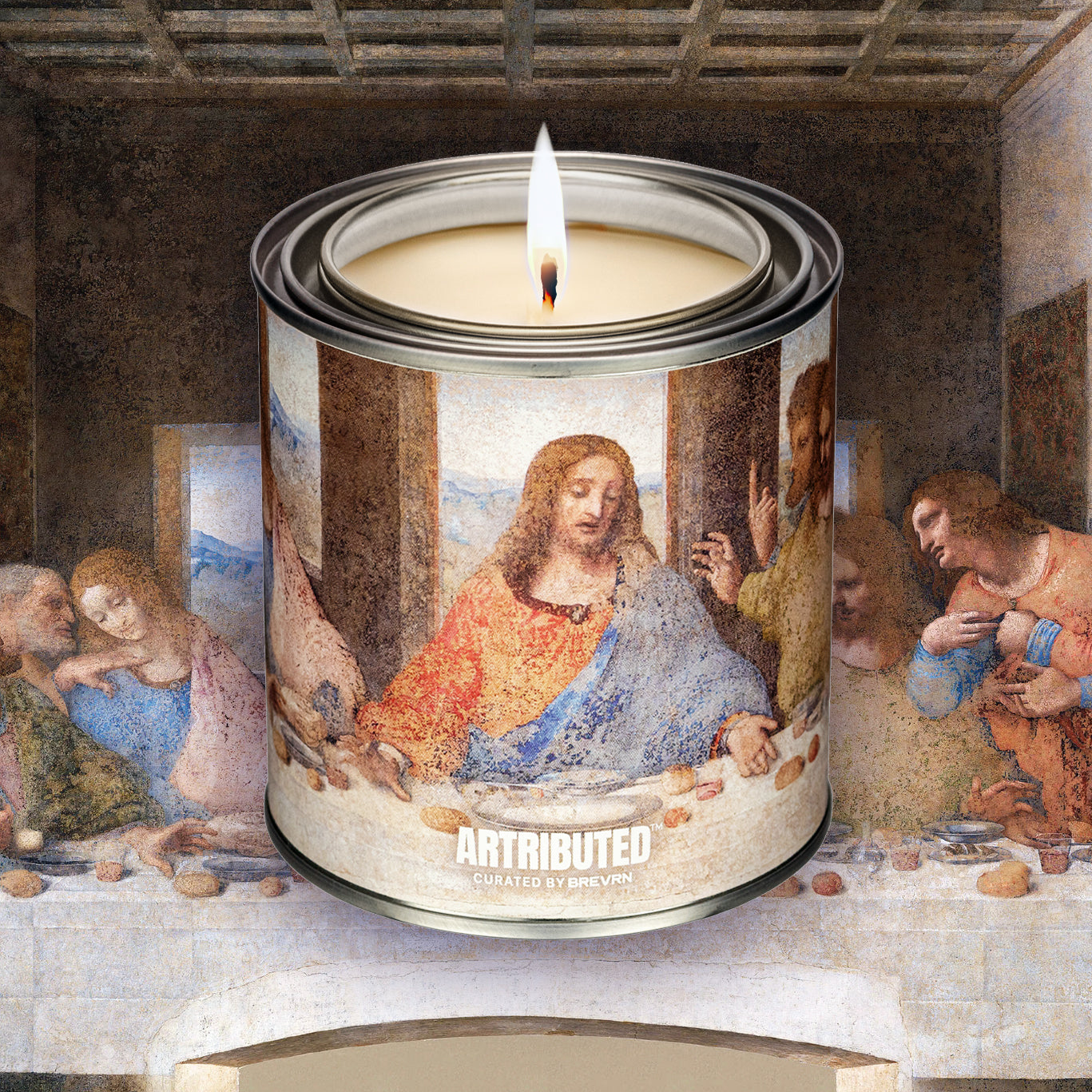 Artributed -Leonardo Da Vinci The Last Supper Candle
