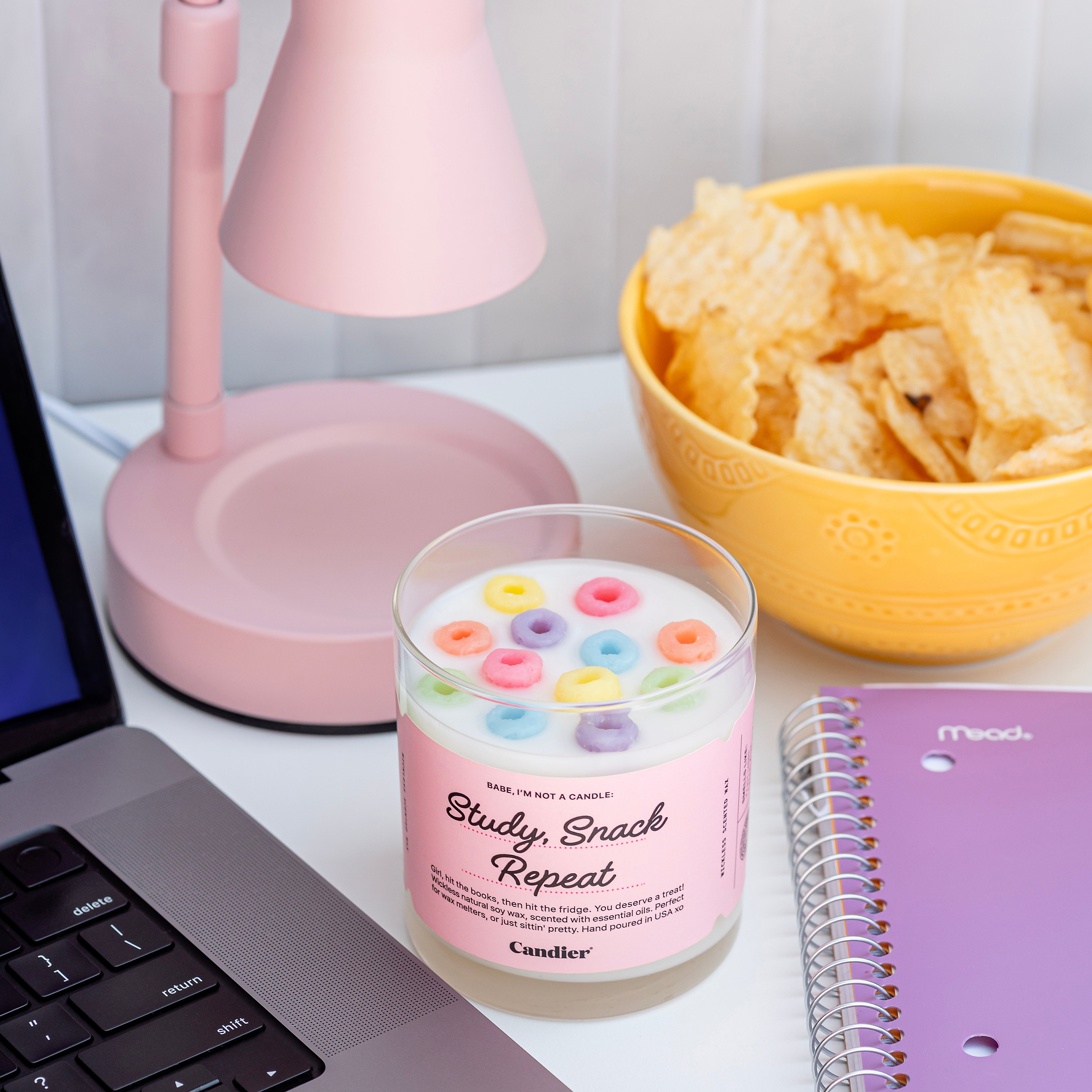 STUDY SNACK REPEAT WICKLESS MELT