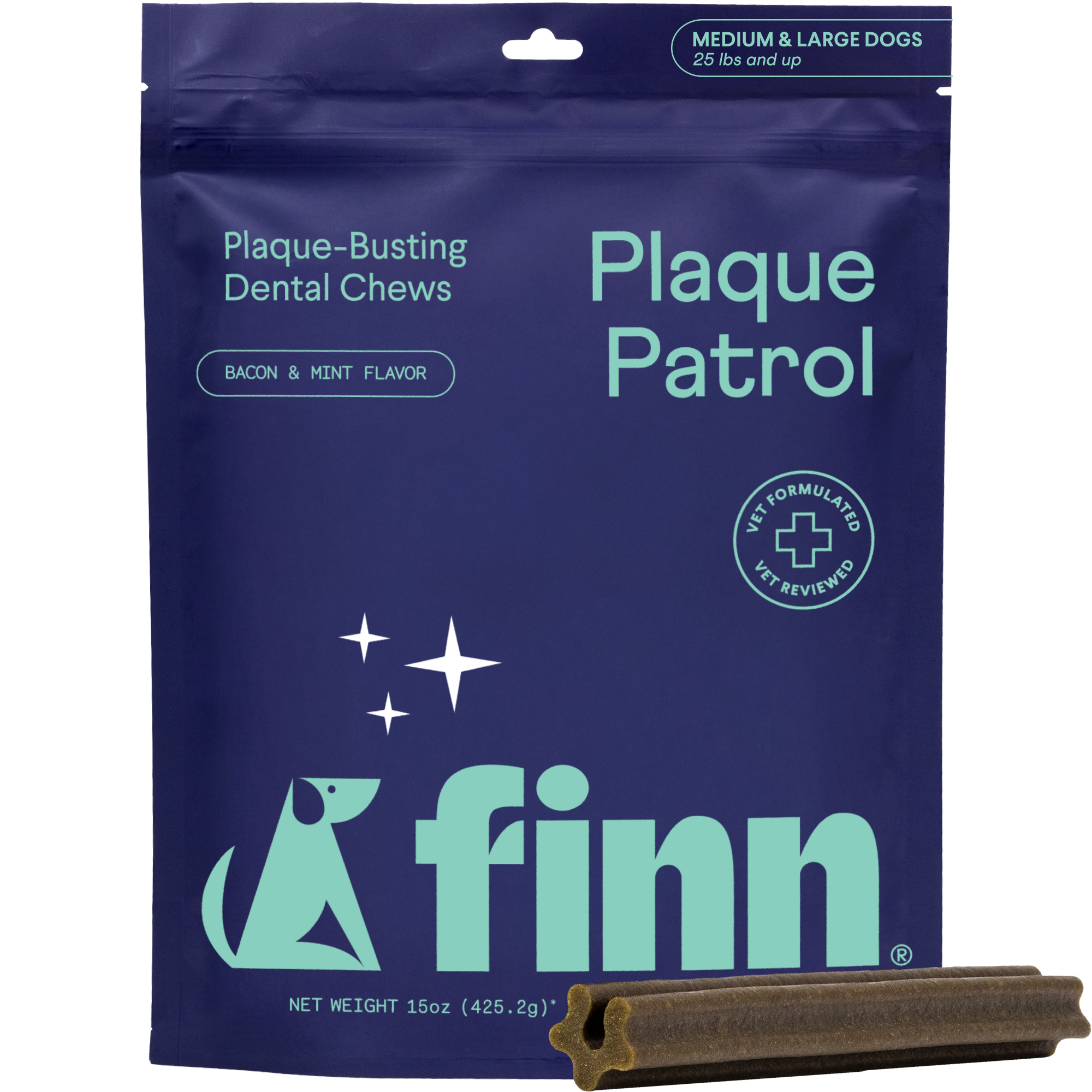 Plaque Patrol Vet-Formulated Dental Chews for Dogs
