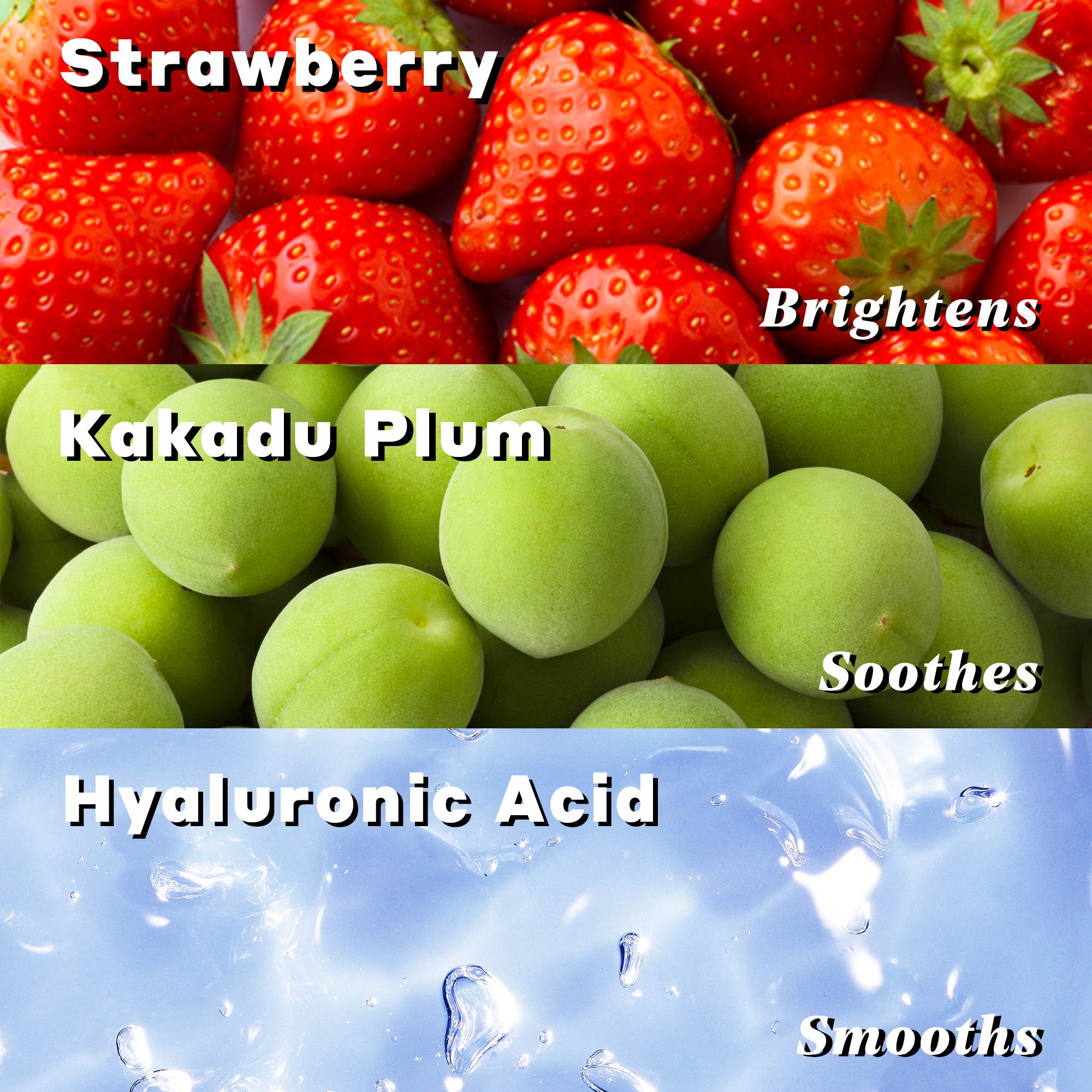 Strawberry-C Brightening Serum with Vitamin C + Hyaluronic Acid