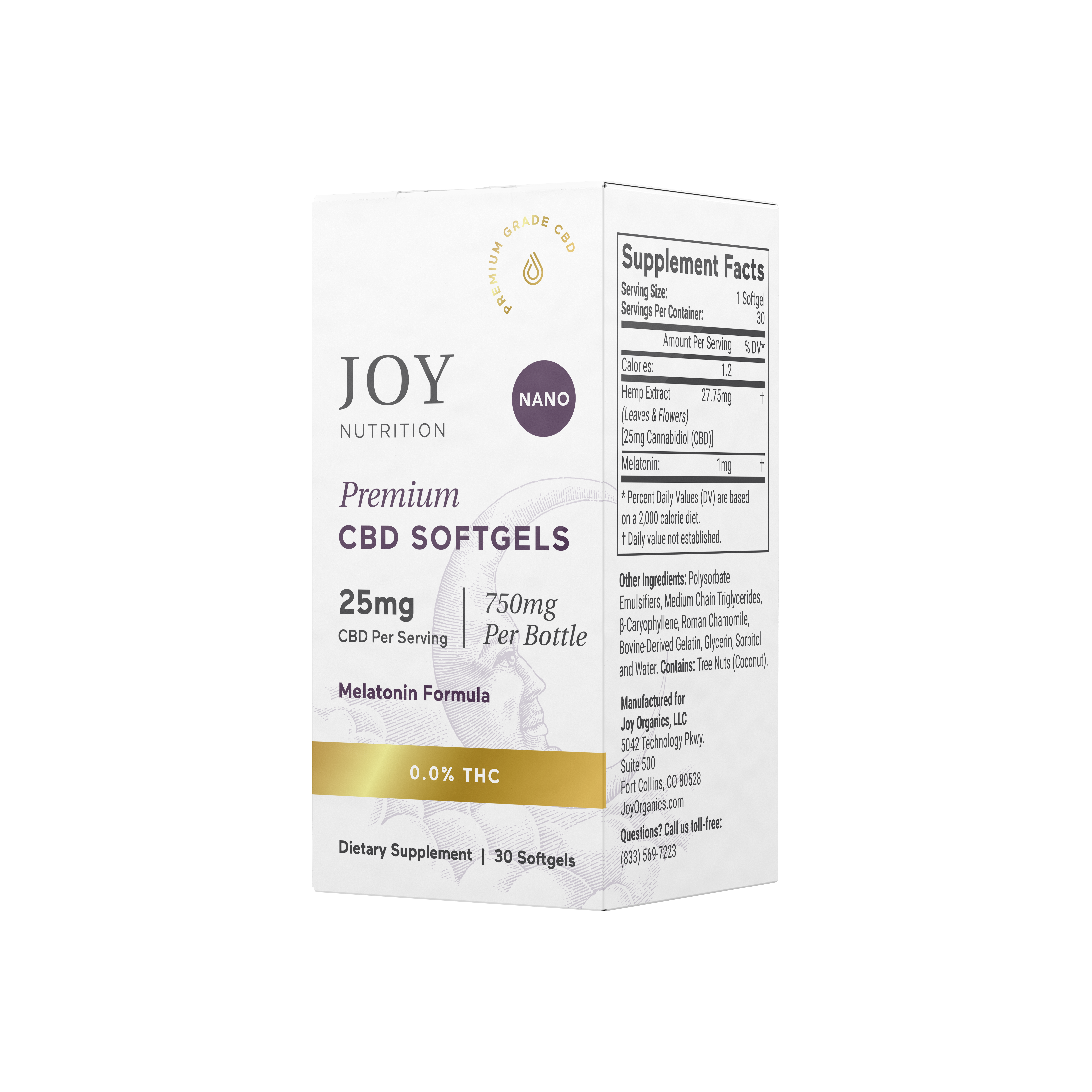 Broad Spectrum CBD Softgels with Melatonin & CBN for Sleep