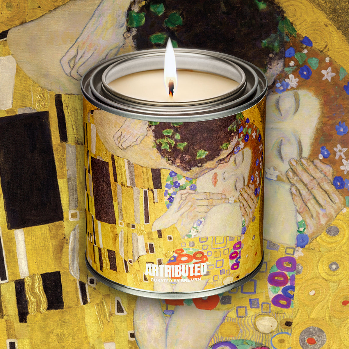 Artributed - Klimt The Kiss Candle