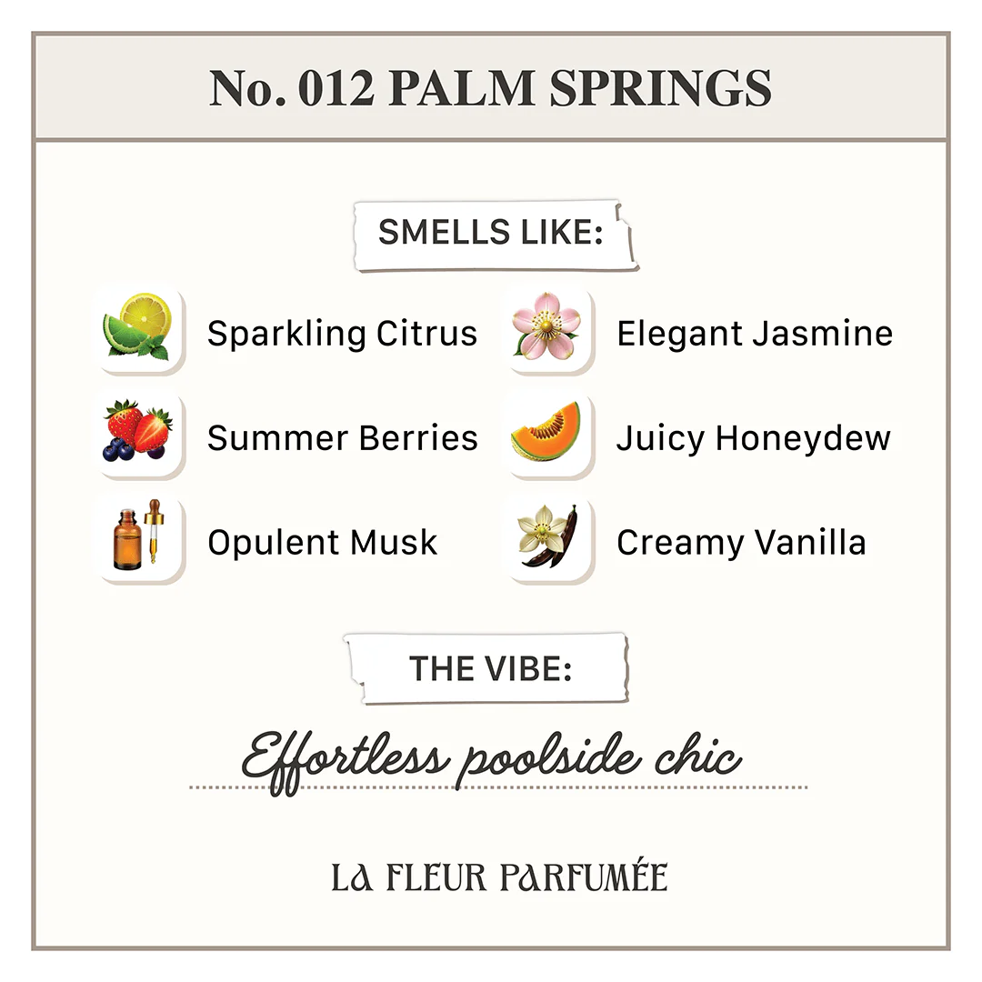 LA FLEUR PALM SPRINGS CANDLE
