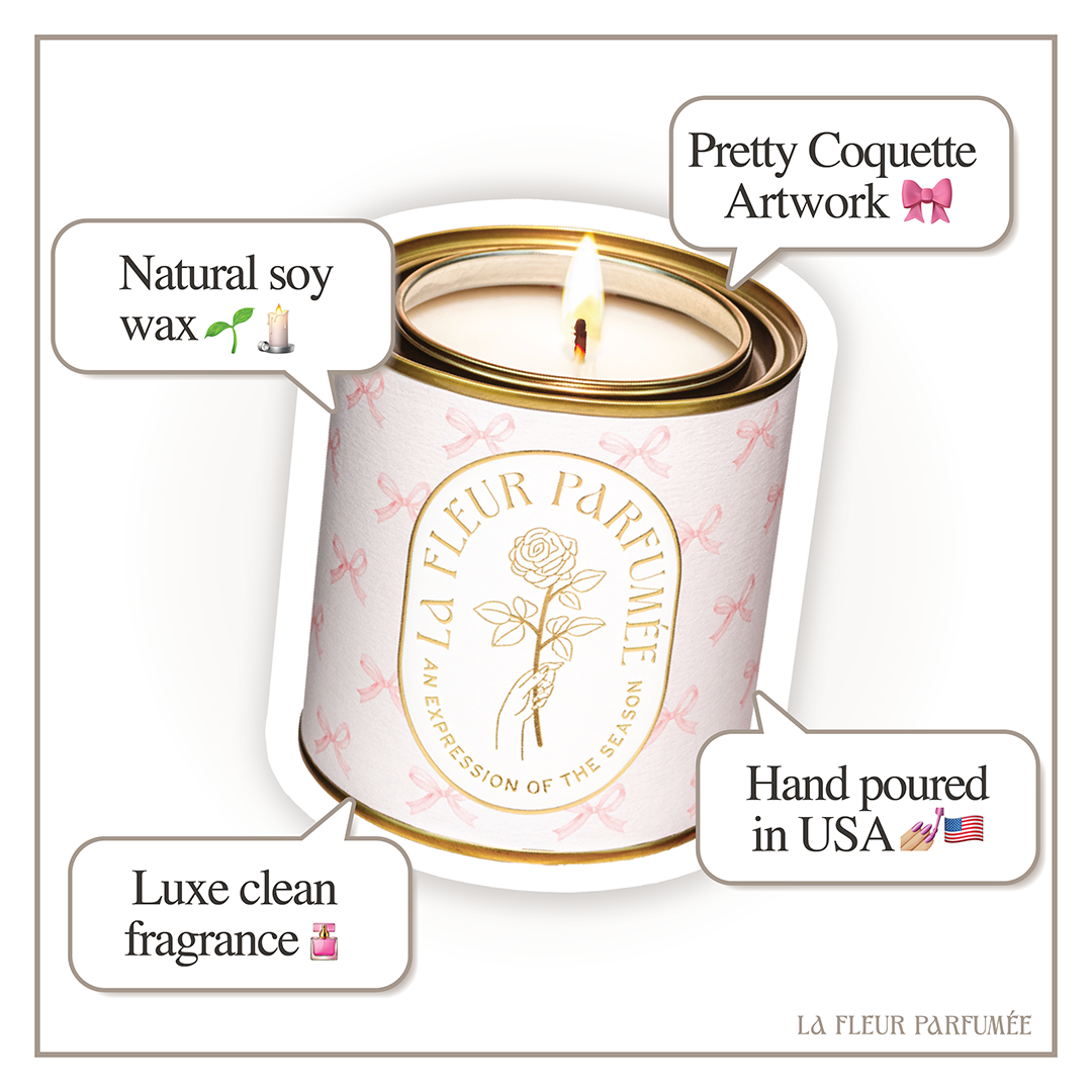 La Fleur Coquette Bow Candle