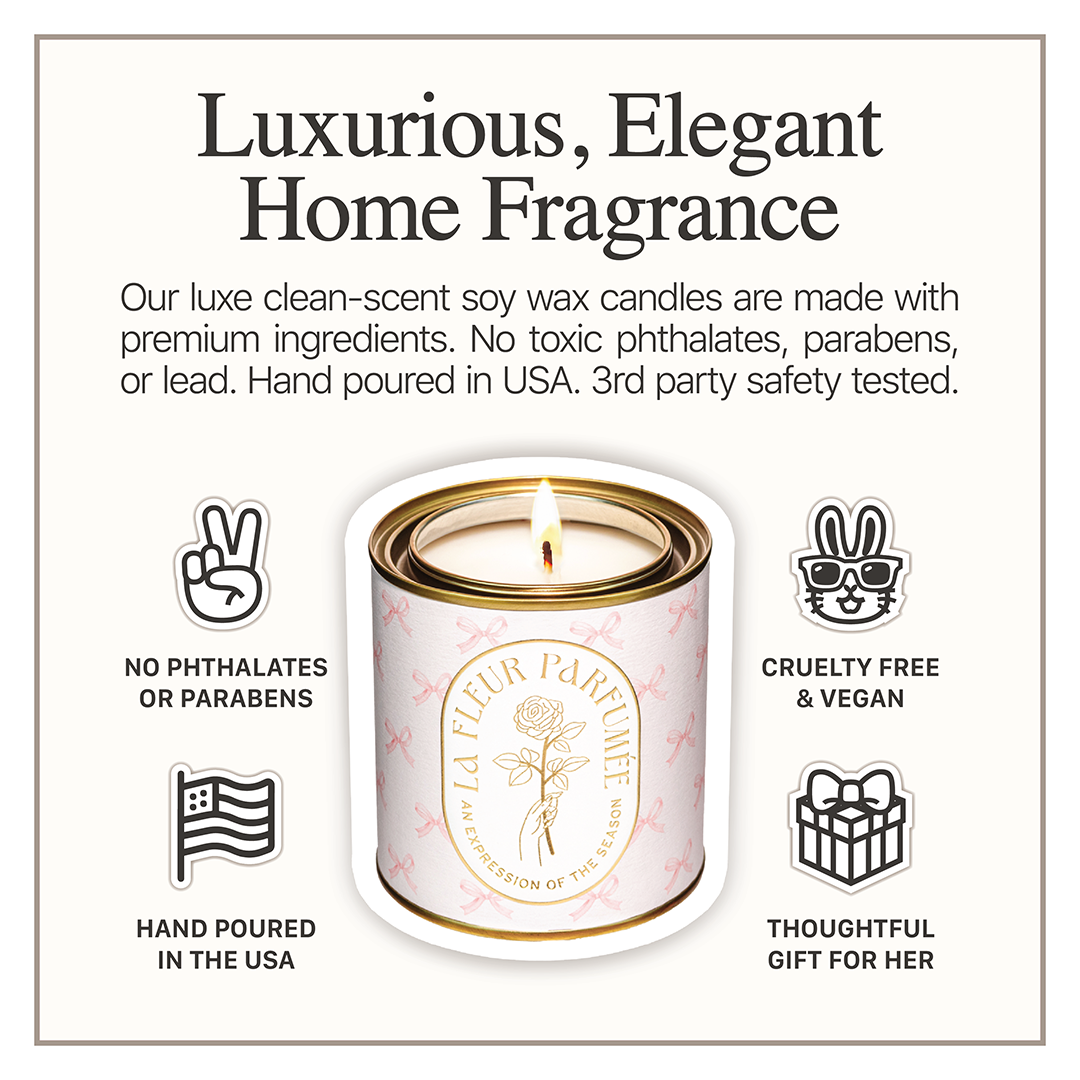 La Fleur Coquette Bow Candle