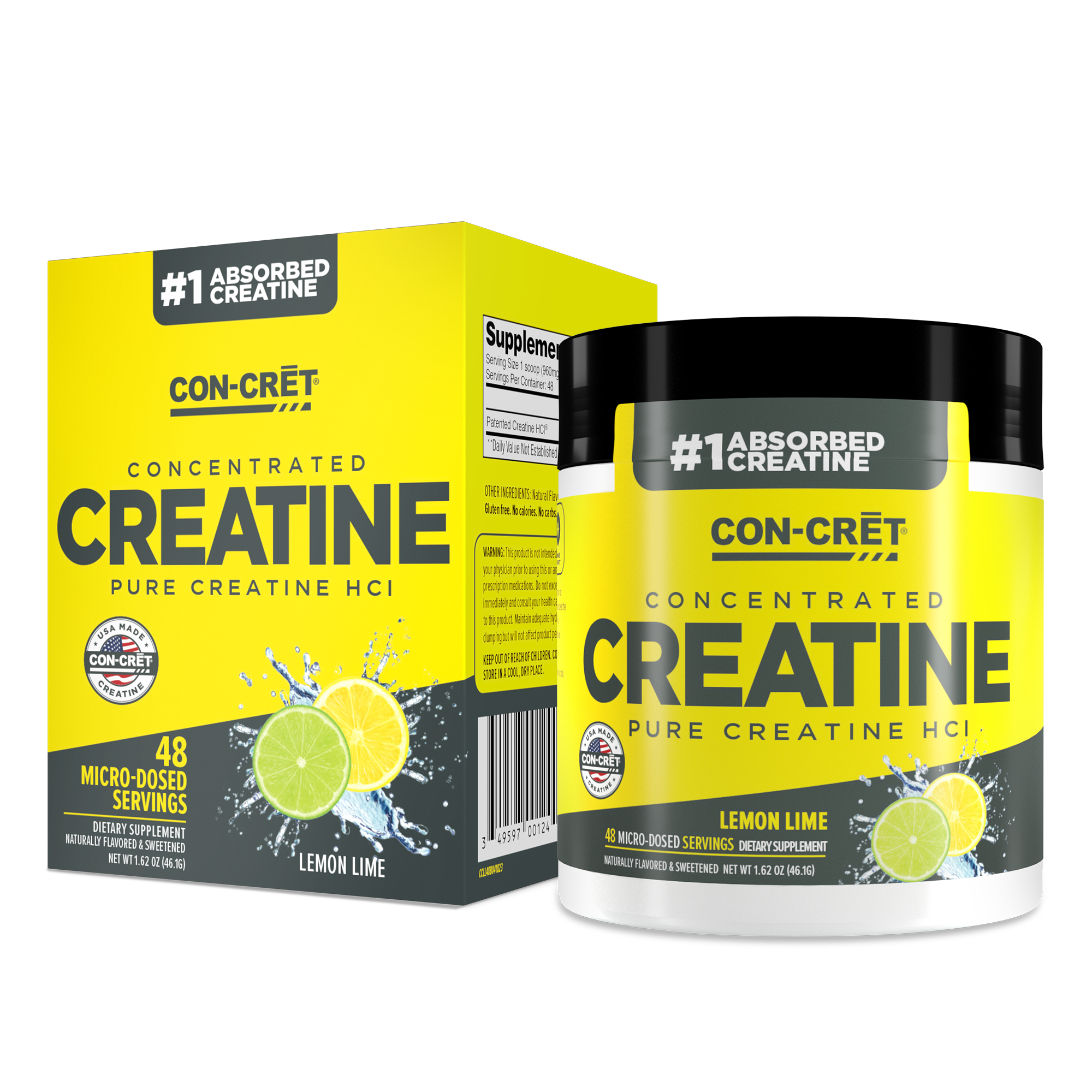 CON-CRĒT® Creatine HCl Powder