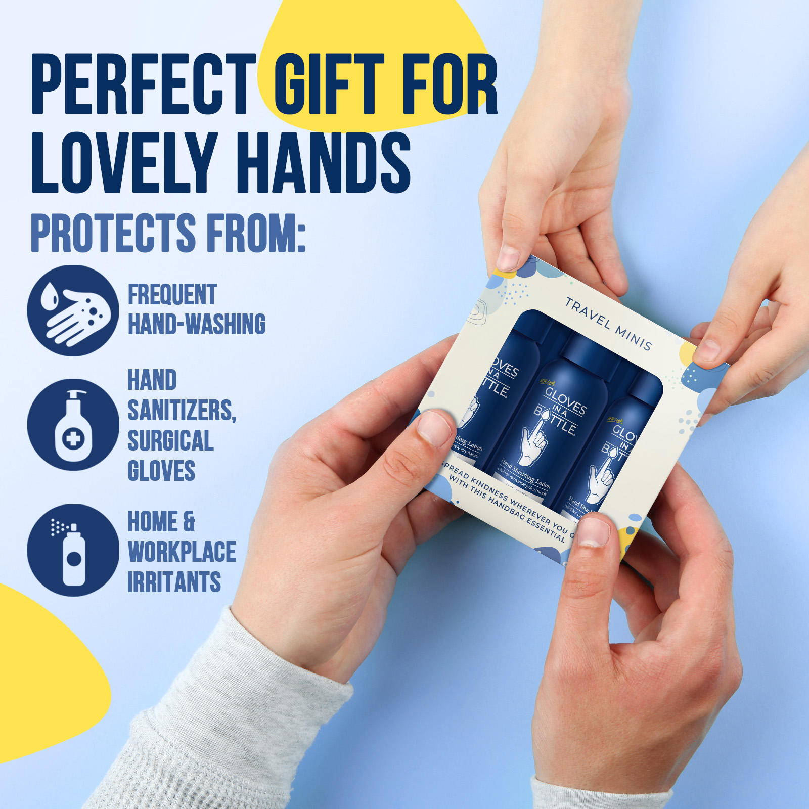 New Gloves In A Bottle "Travel Minis" - 3x2Oz Gift Pack
