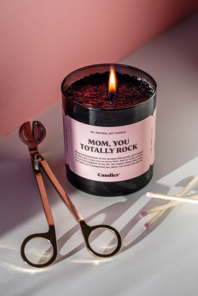 MOM, YOU TOTALLY ROCK CANDLE