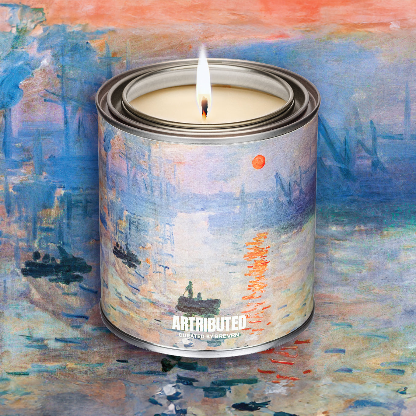 Artributed - Monet Impression, Sunrise Candle
