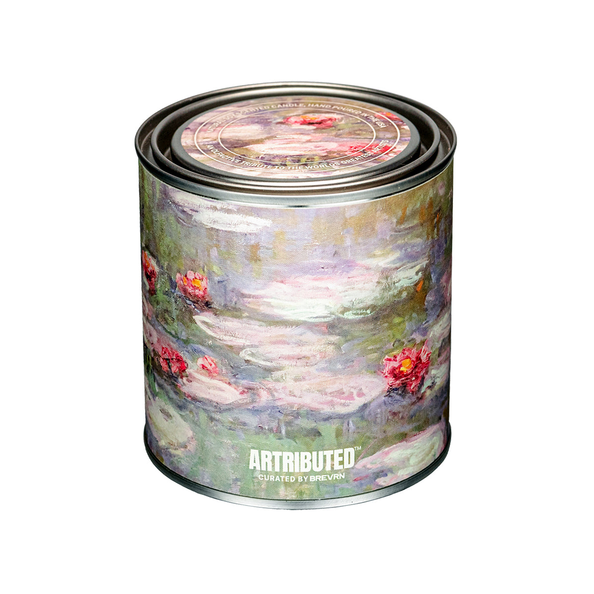 Artributed -Monet Water Lilies Candle