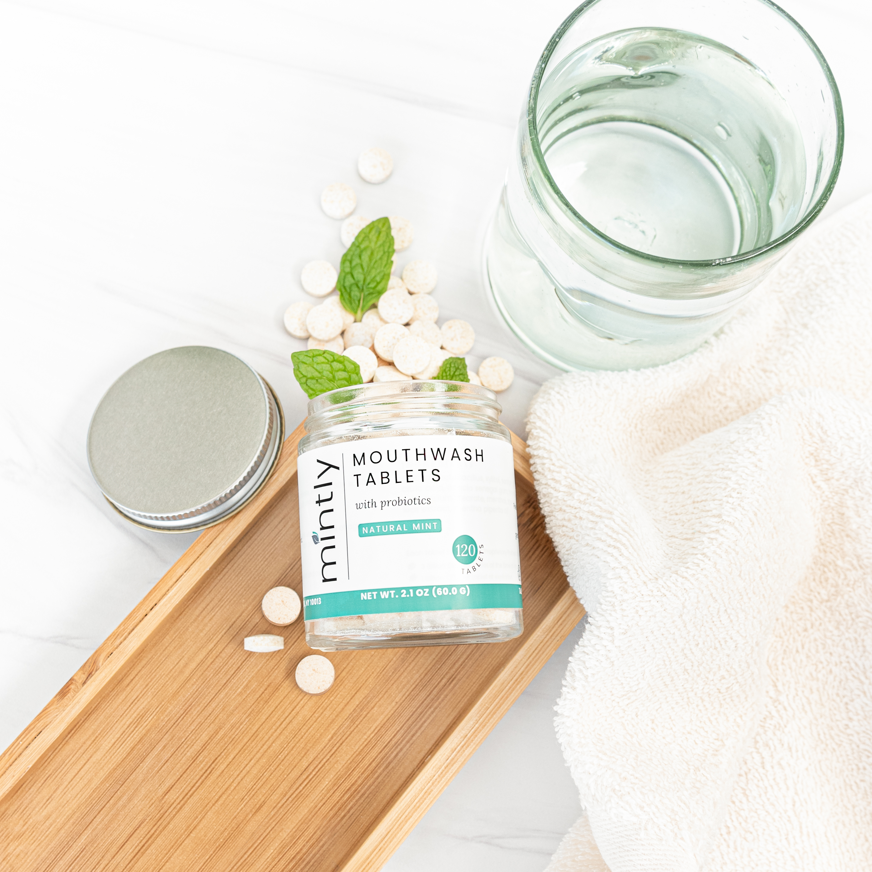 Mouthwash tablets with probiotics - 4 month supply