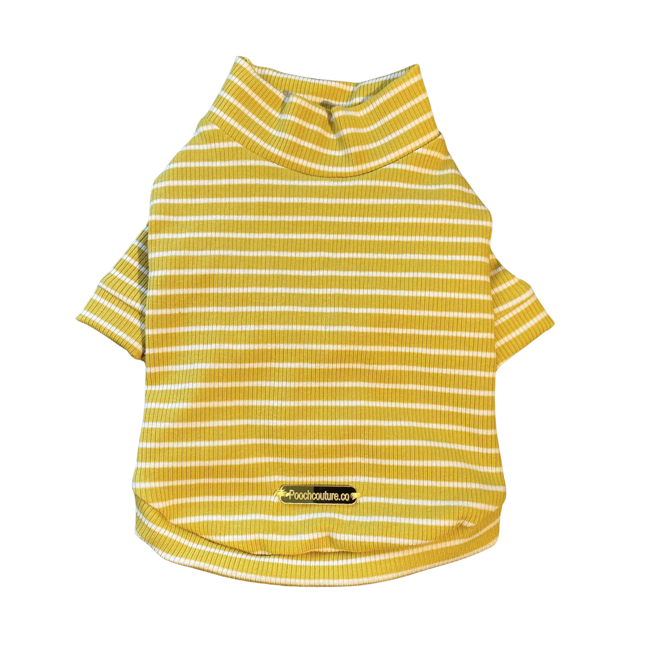 Mustard Cotton Turtleneck
