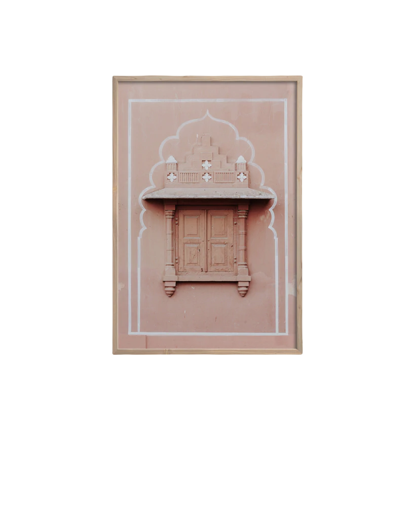 Pink City Triptych Art Print