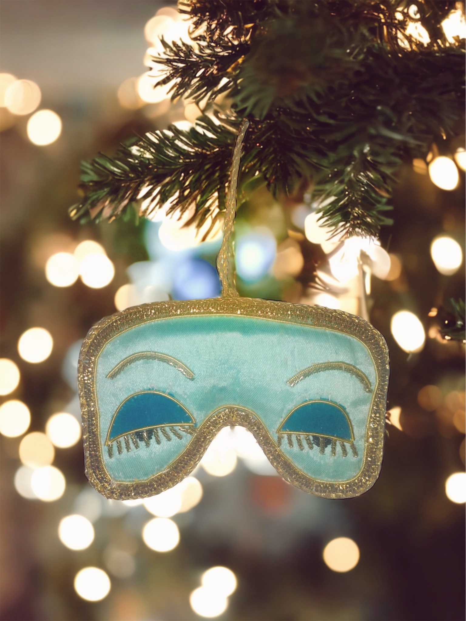 Holly Golightly Sleep Mask Ornament