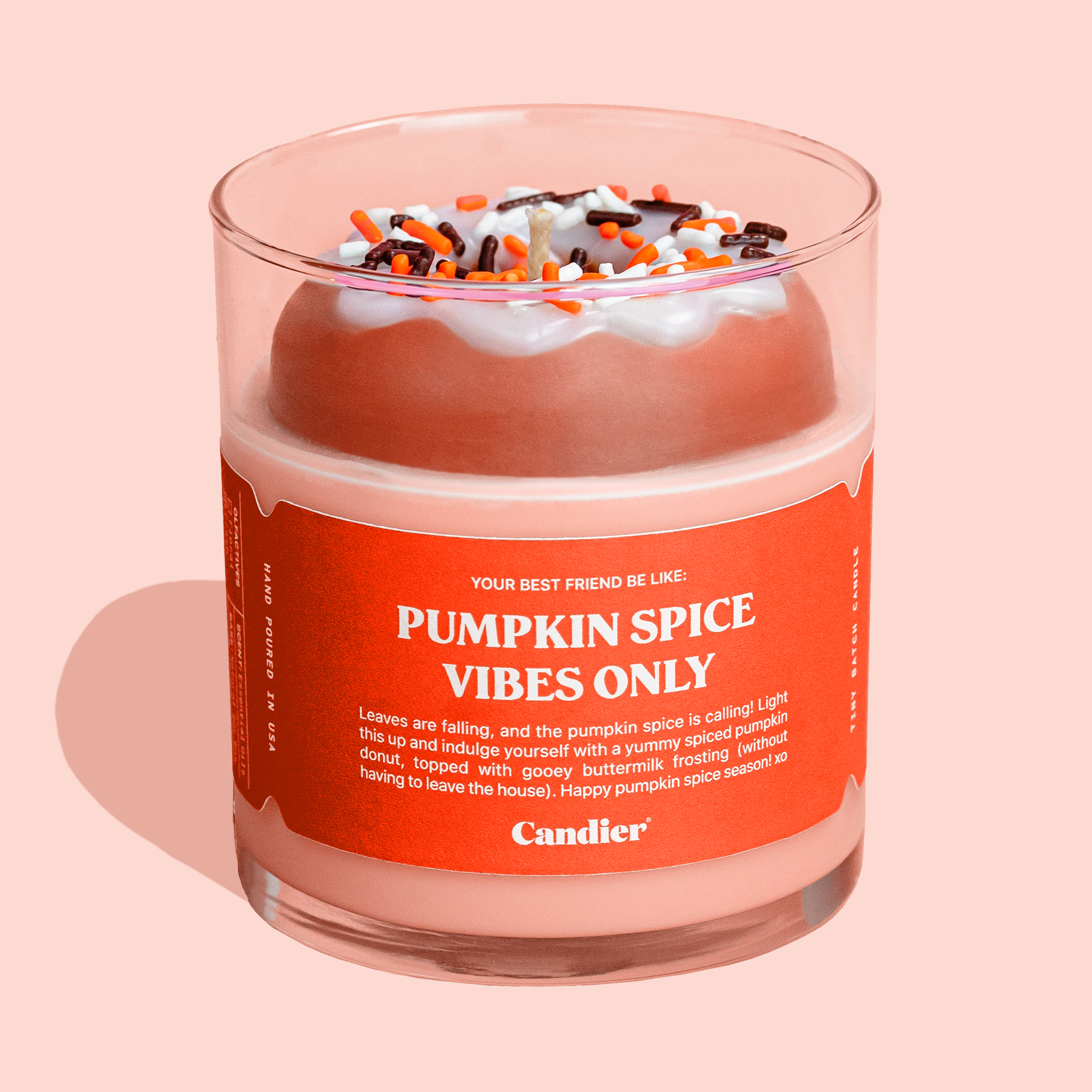 PUMPKIN SPICE VIBES ONLY DONUT CANDLE