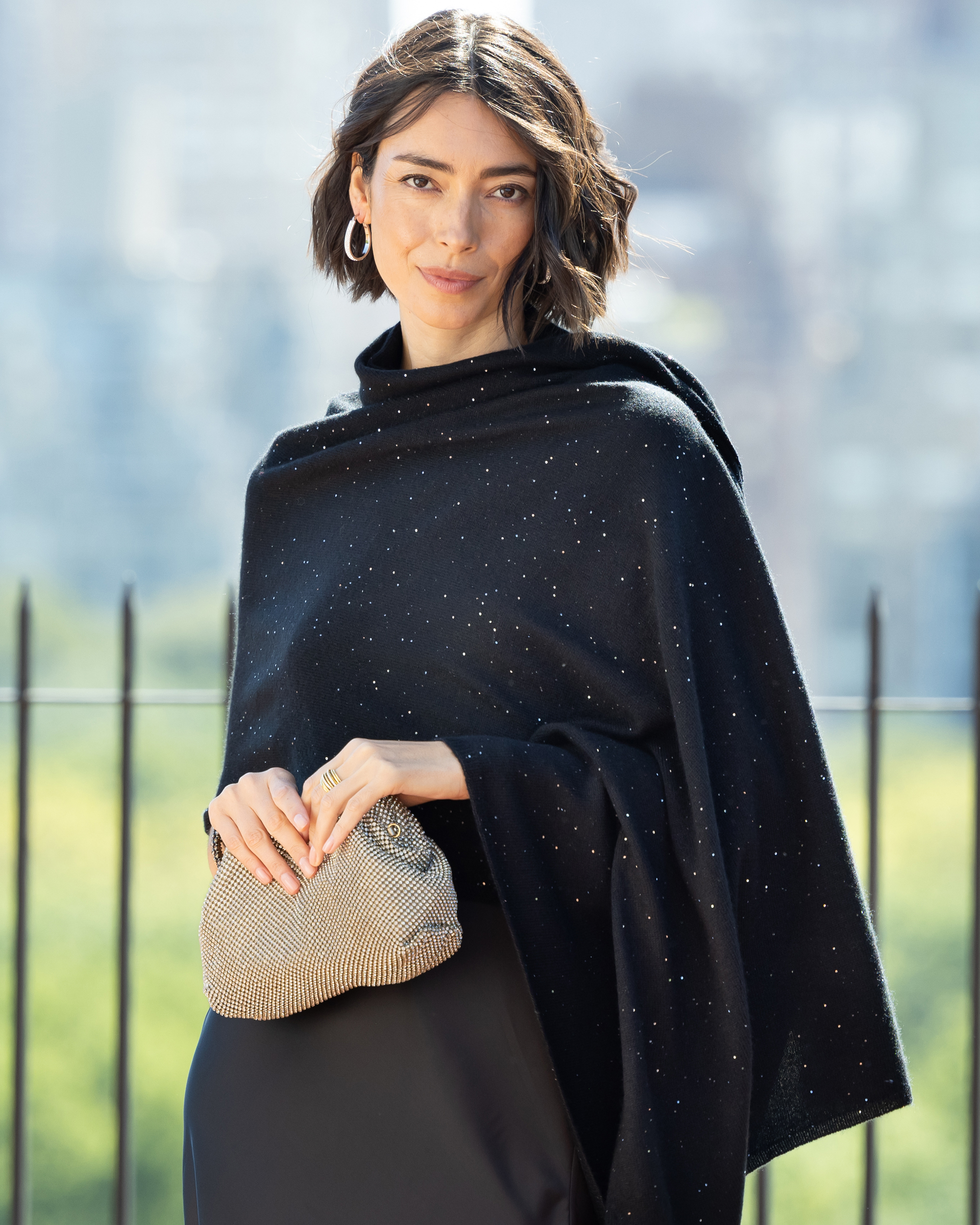 Radiant Cashmere Sequin Wrap