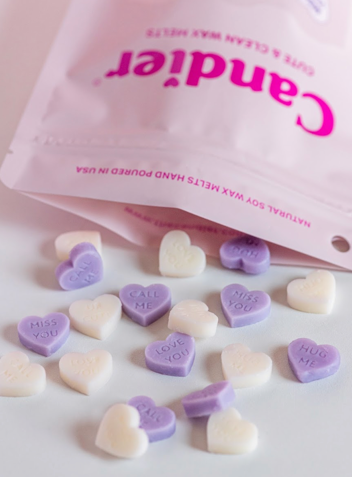 HEART SHAPED WAX MELTS - VELVET PEACH