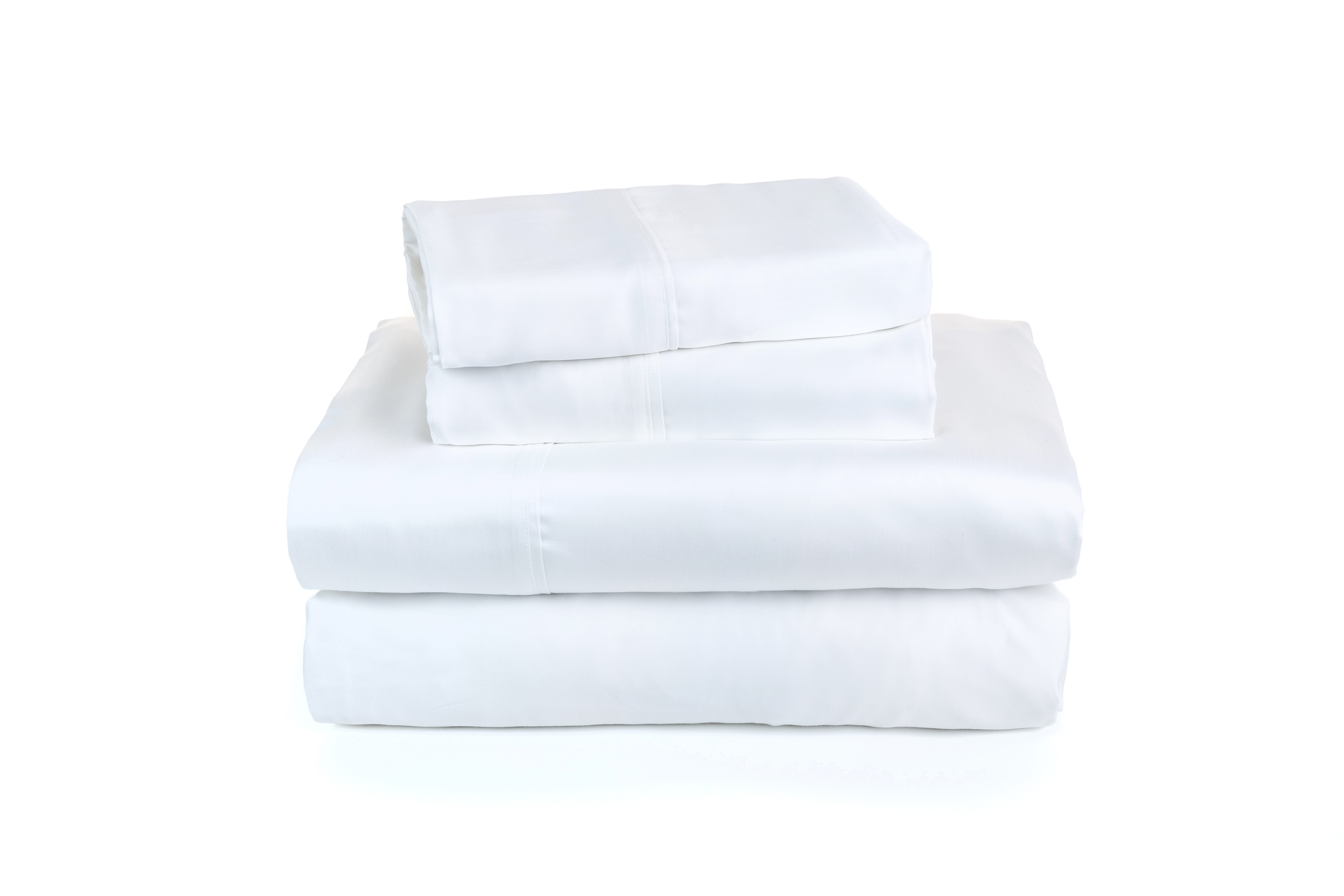 Sateen Sheet Set in Ivory White