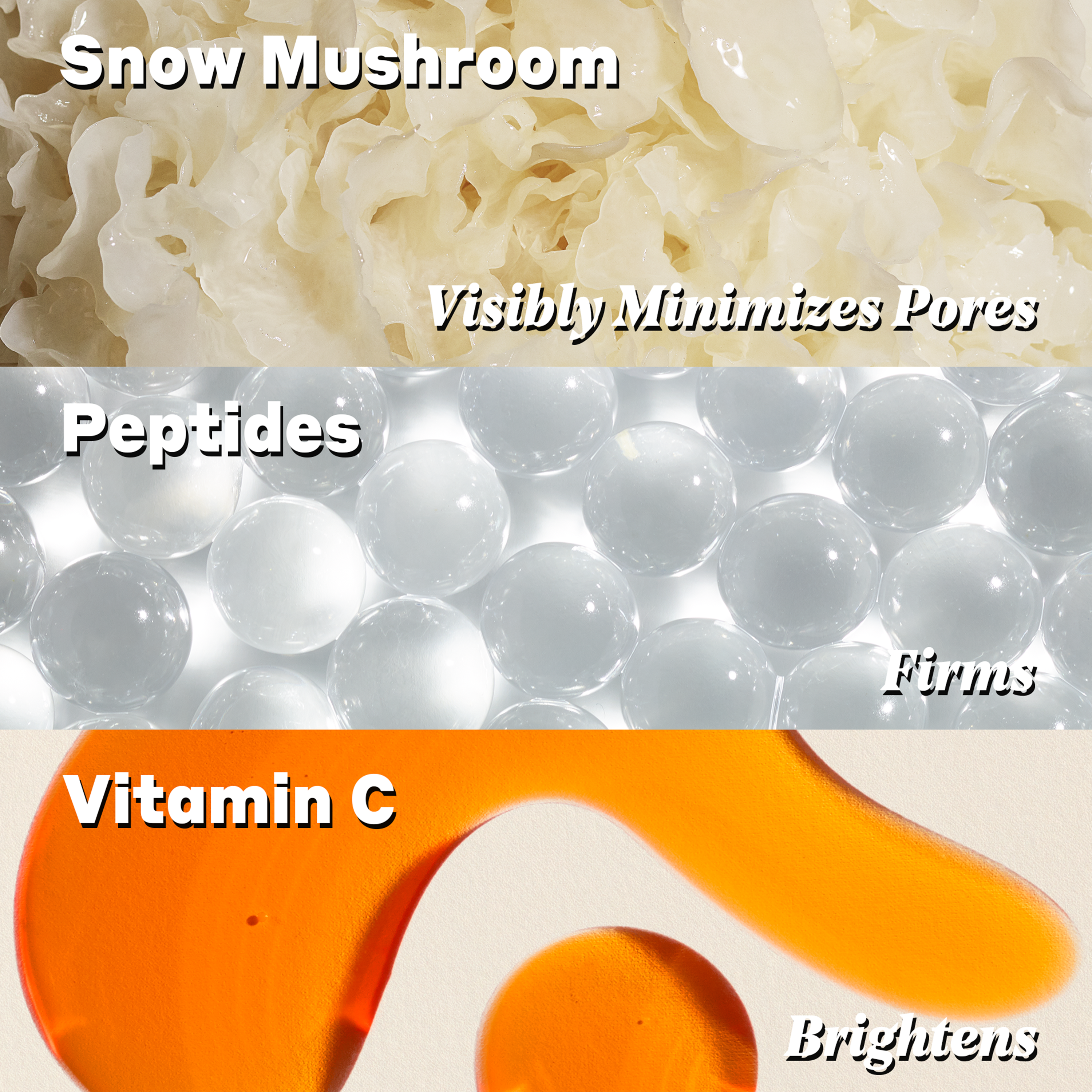 Snow Mushroom Water Serum with Peptides + Vitamin C
