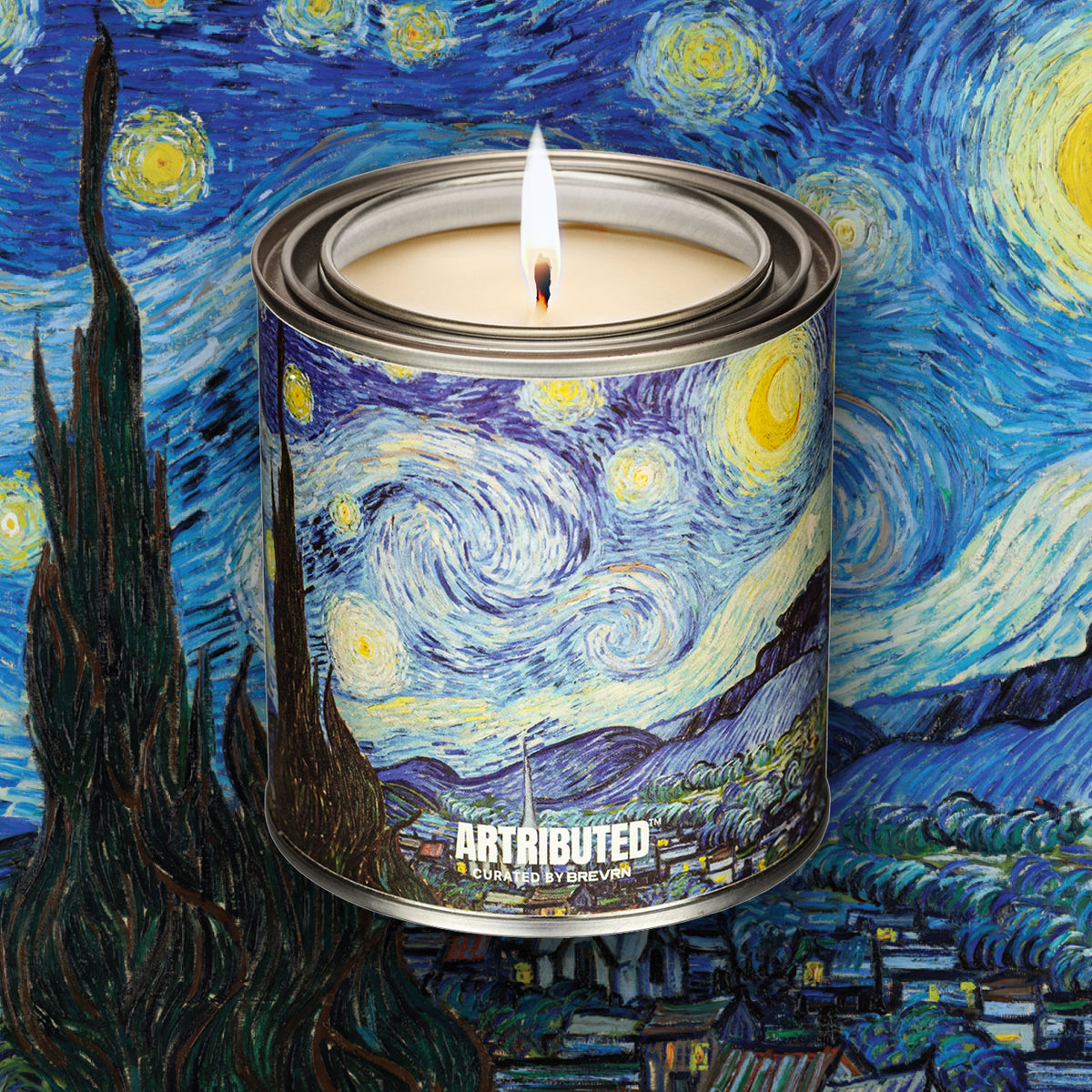 Artributed -Van Gogh Starry Night Candle