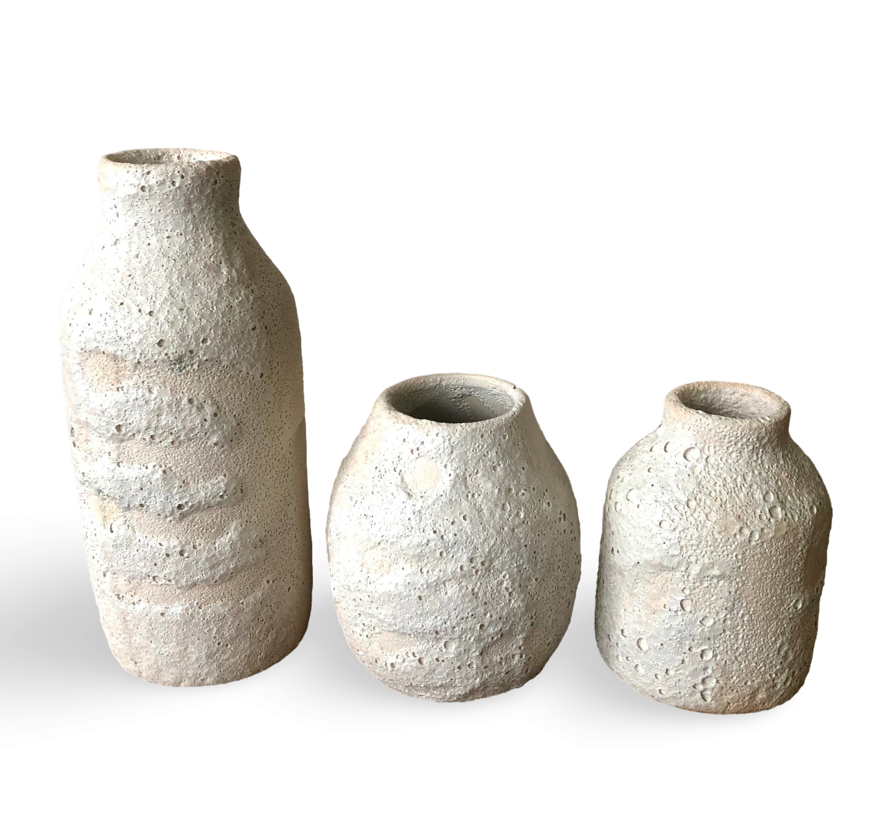 White Crater Vase Collection