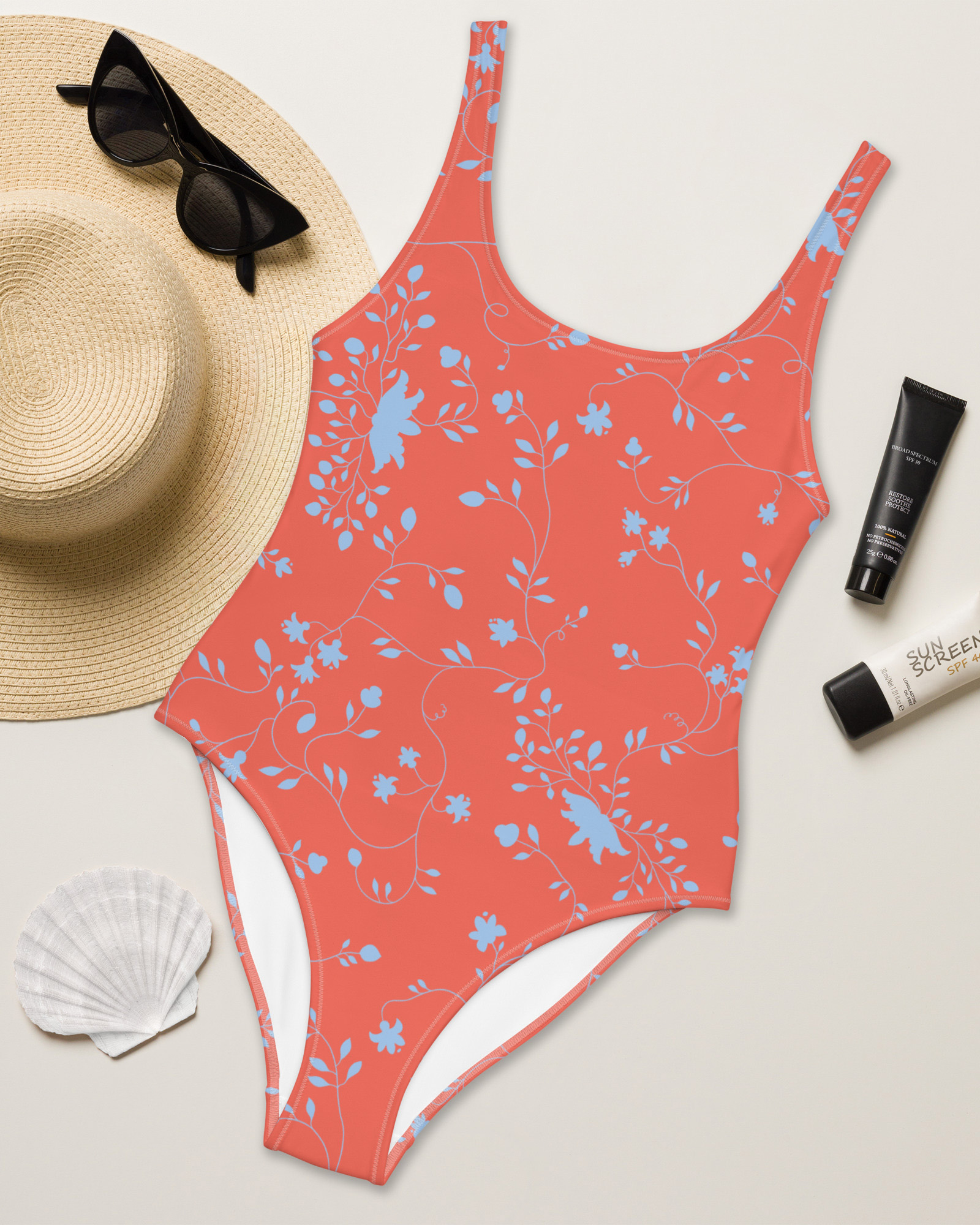 Wild Clematis One-Piece Swimsuit