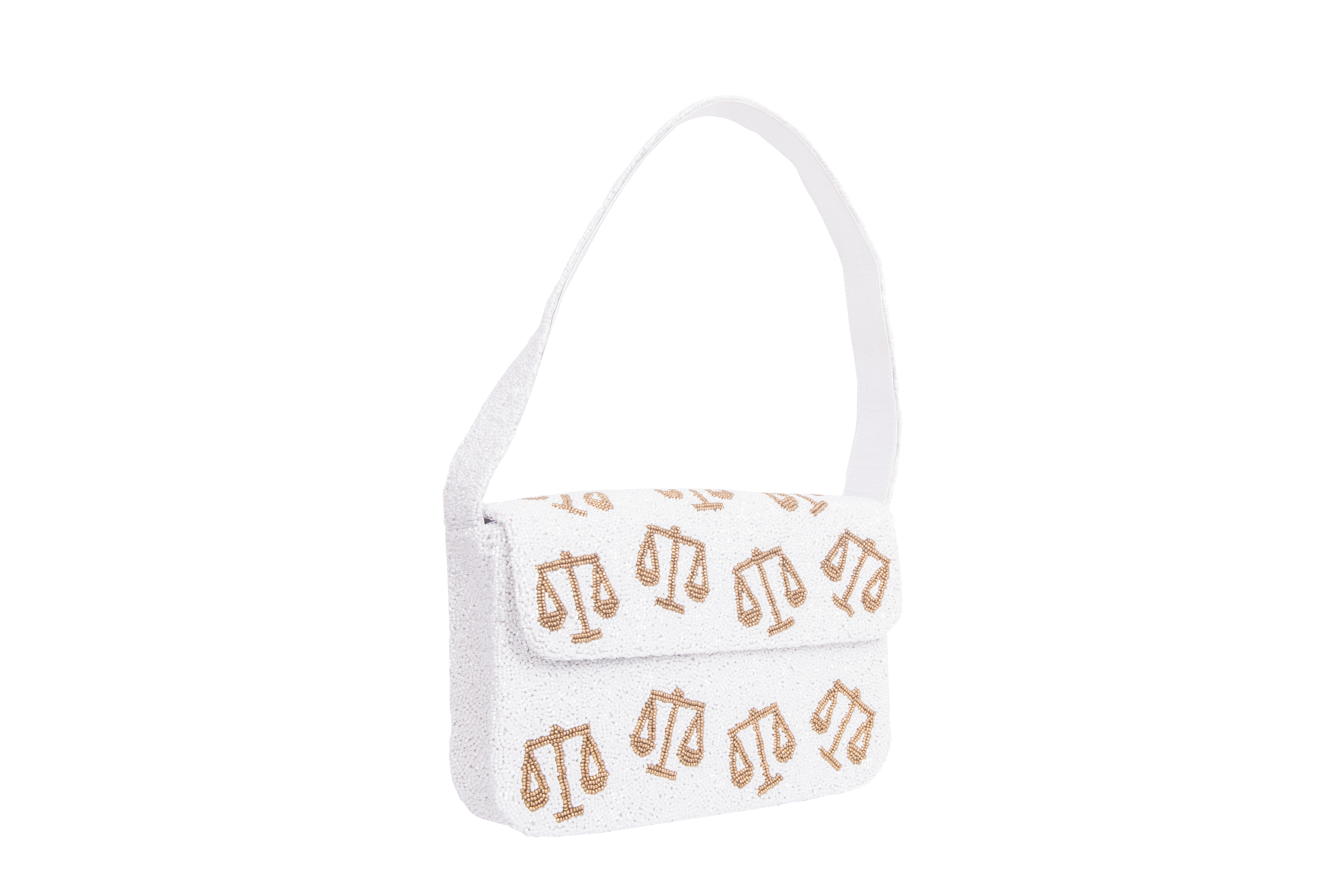 Scales of Justice Beaded Bag