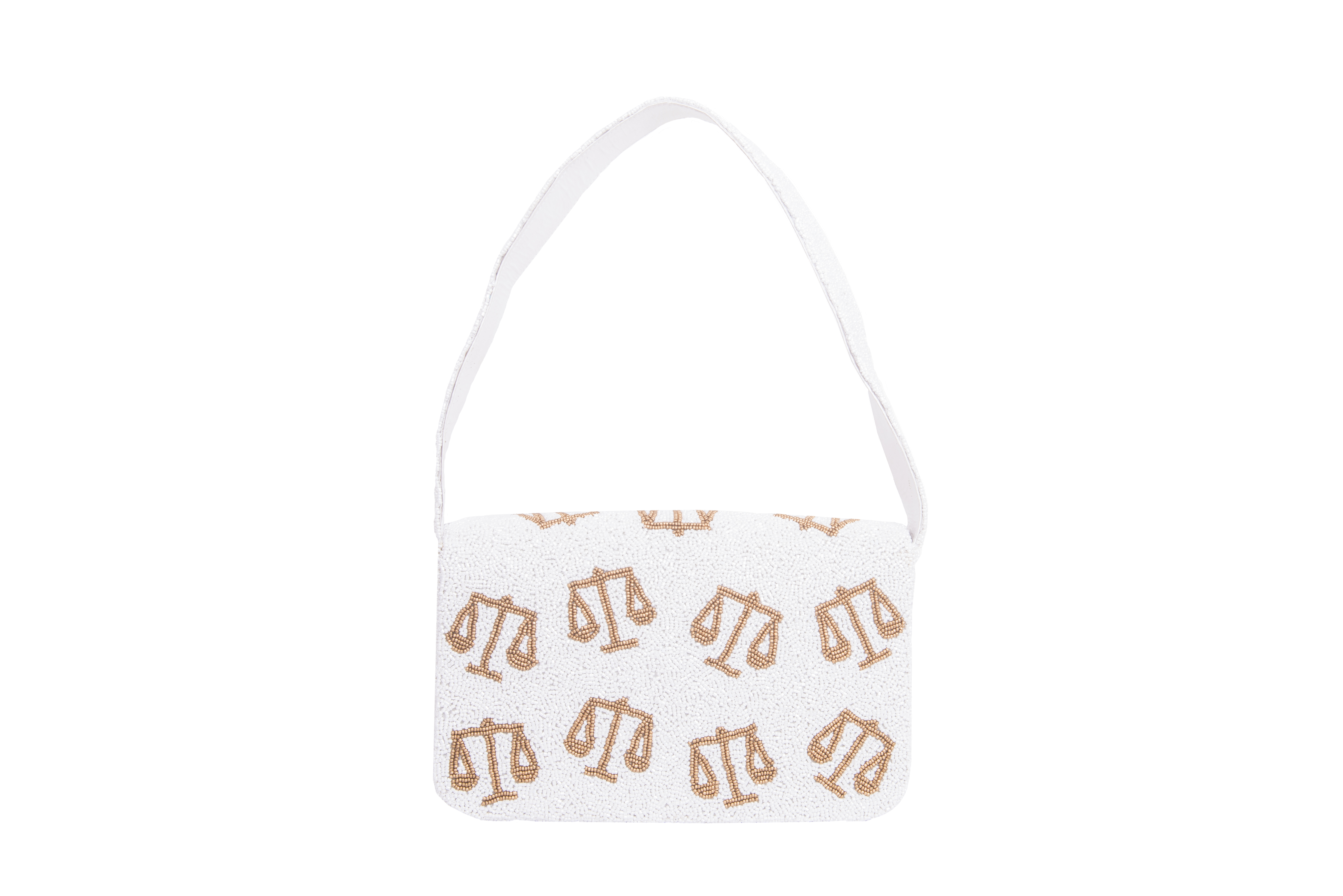 Scales of Justice Beaded Bag