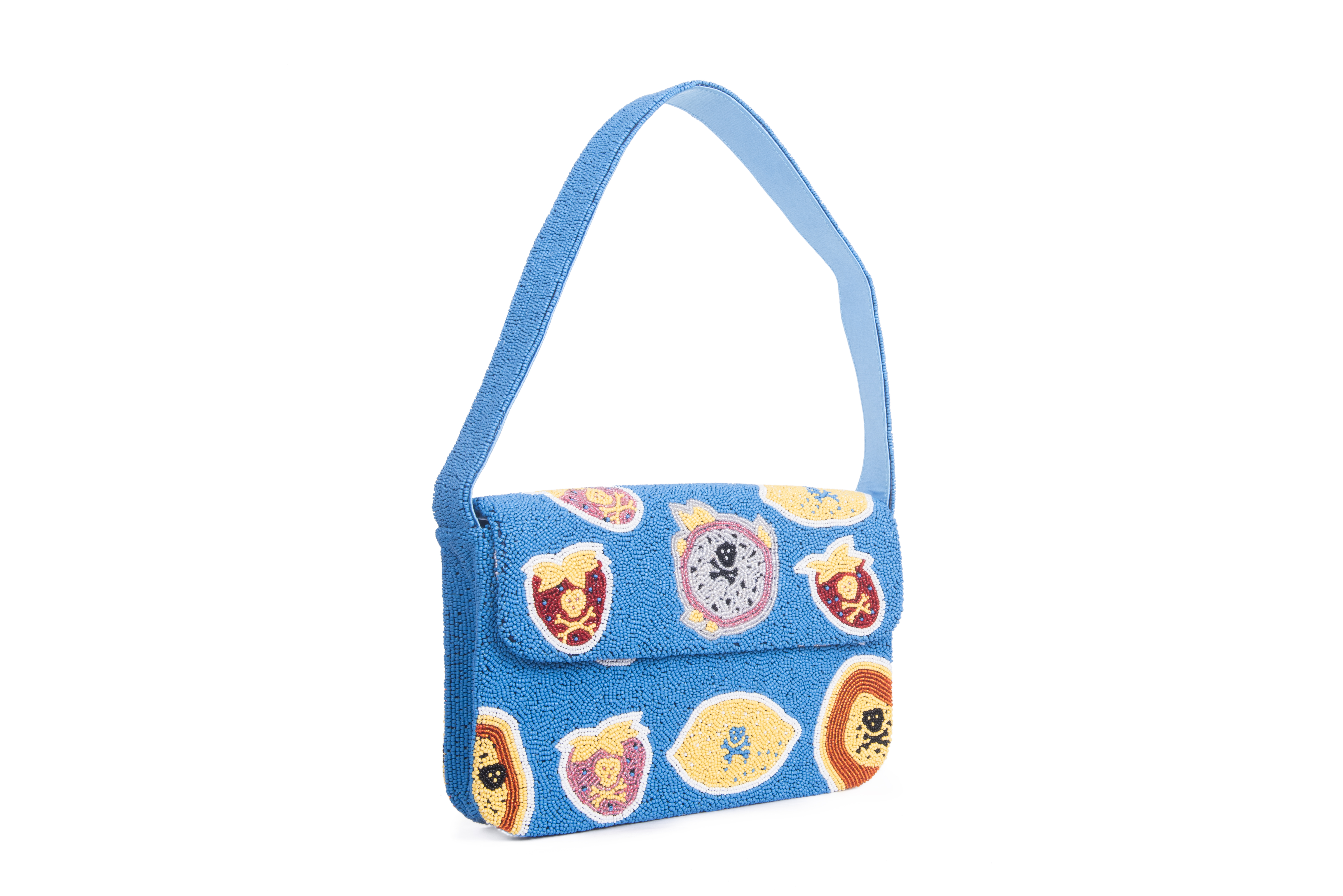 Fruit of the Poisonous Tree Beaded Shoulder Bag