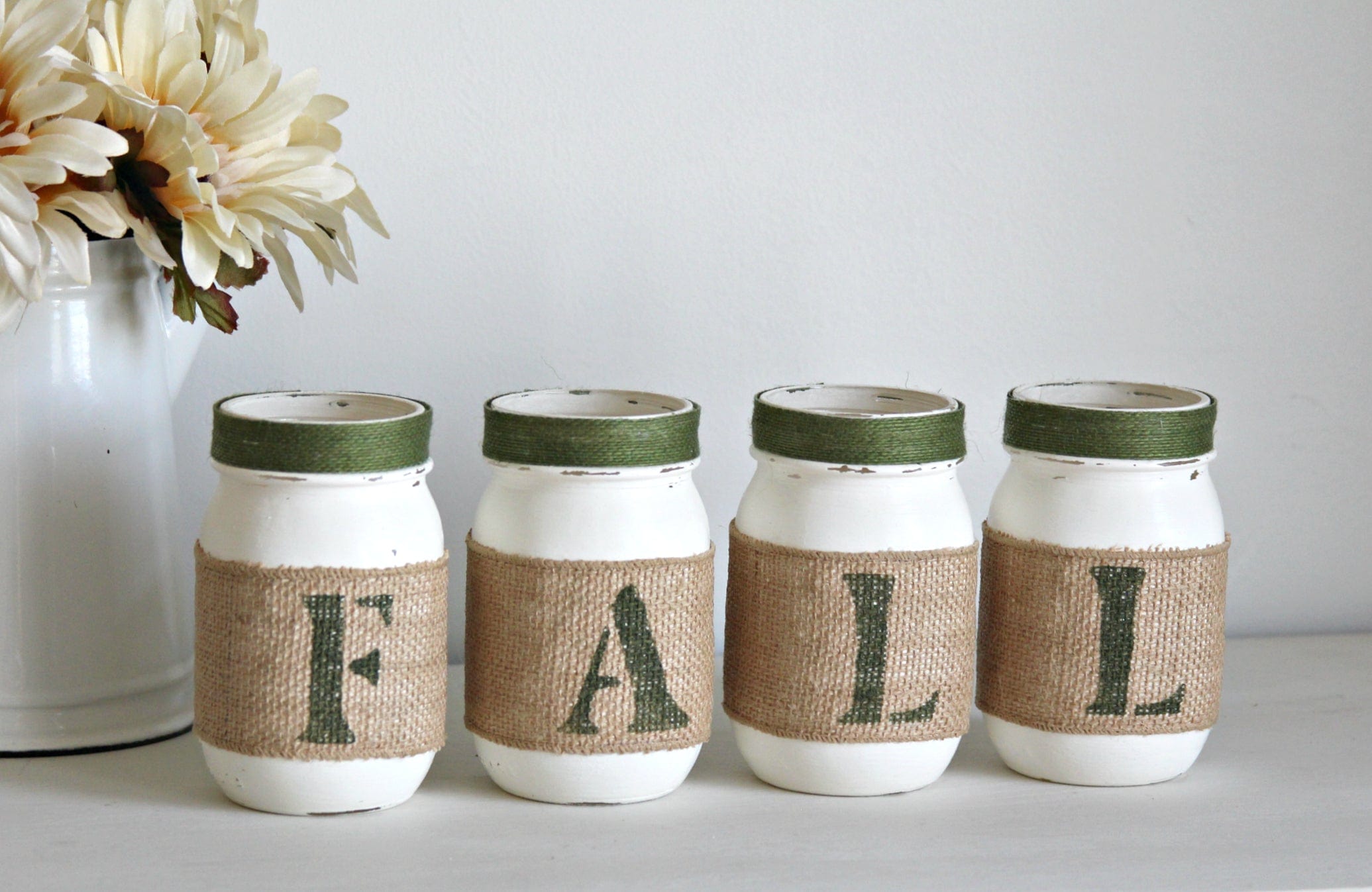 Green Fall Entryway Decor | Thanksgiving Table Decor - TWO SIDED