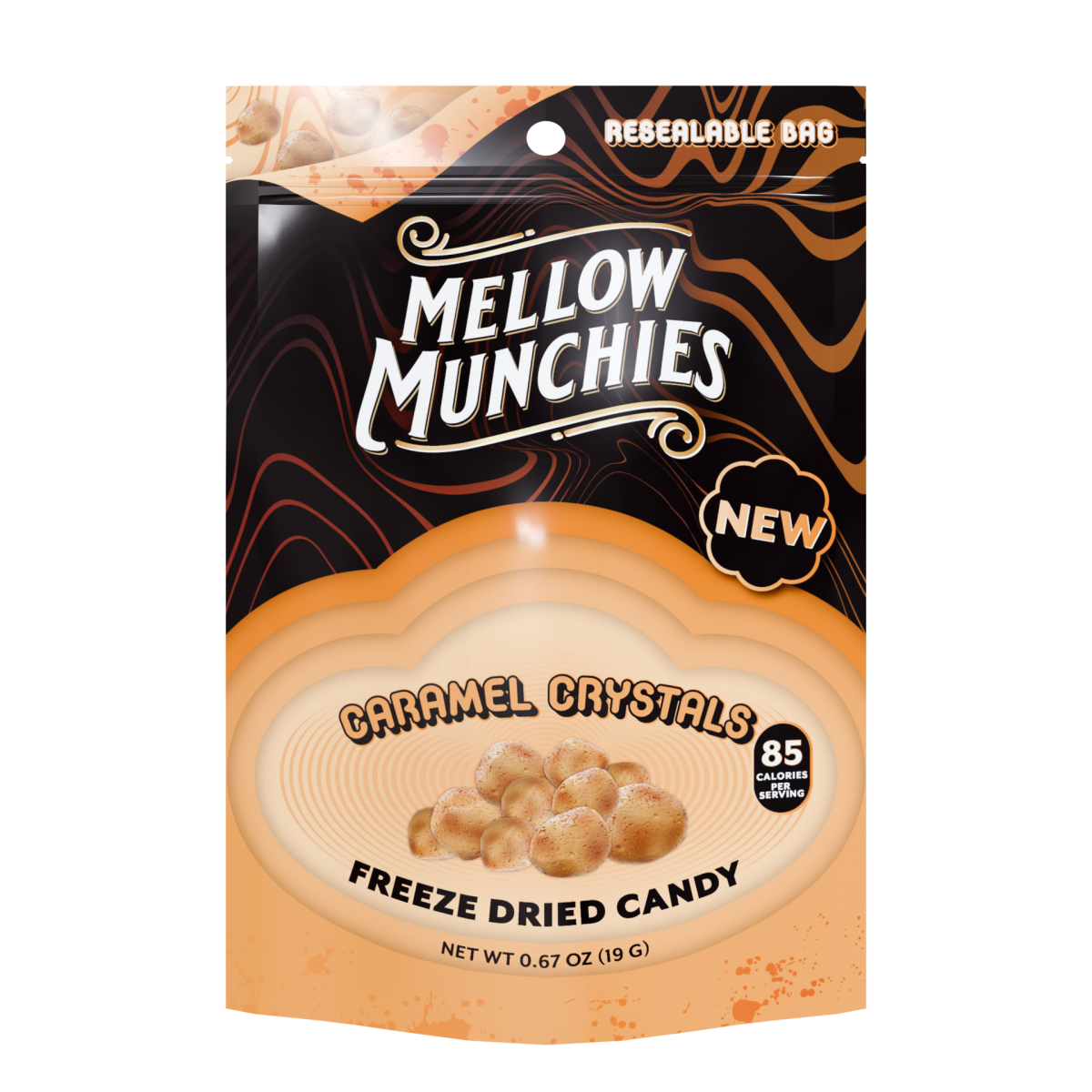 Caramel Crystals Freeze Dried Candy - Snack Size