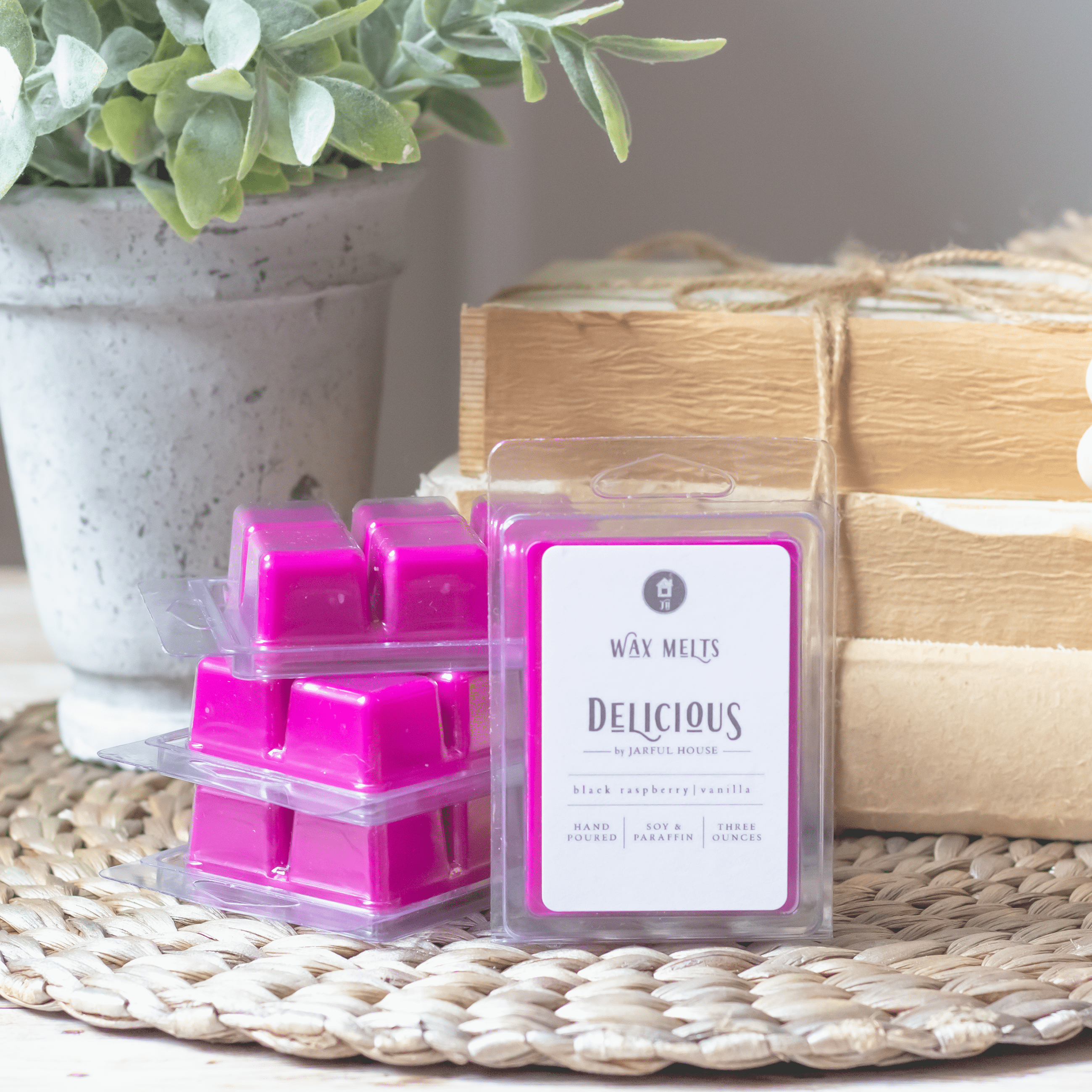 Delicious Wax Melts - Black Raspberry & Vanilla Clamshell Wax Melts