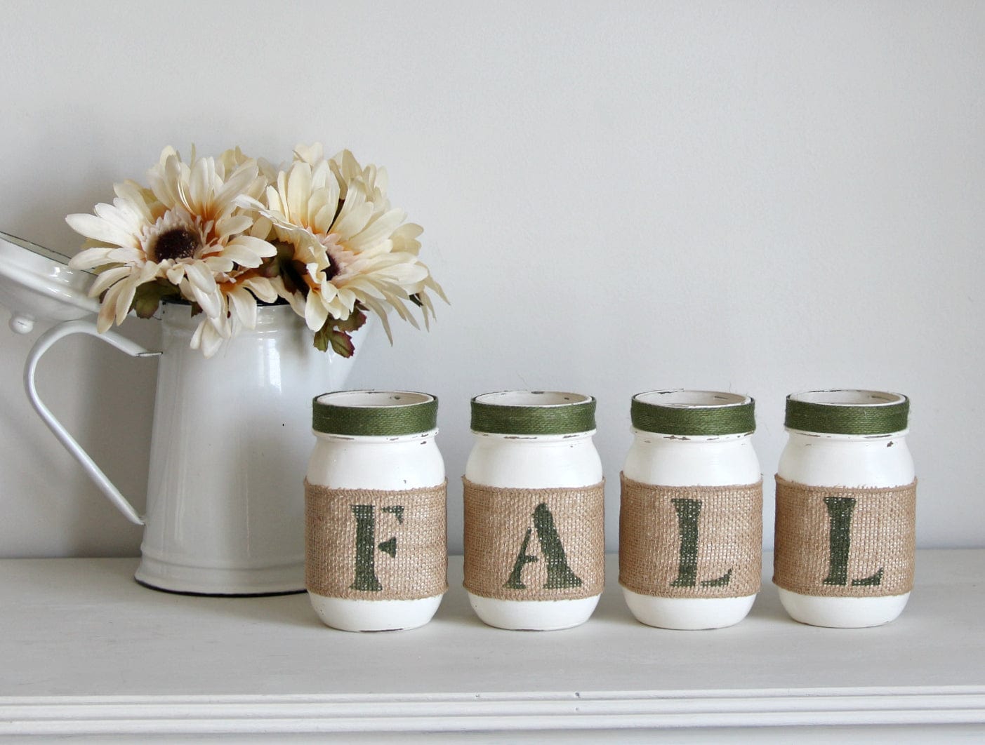 Green Fall Entryway Decor | Thanksgiving Table Decor - TWO SIDED