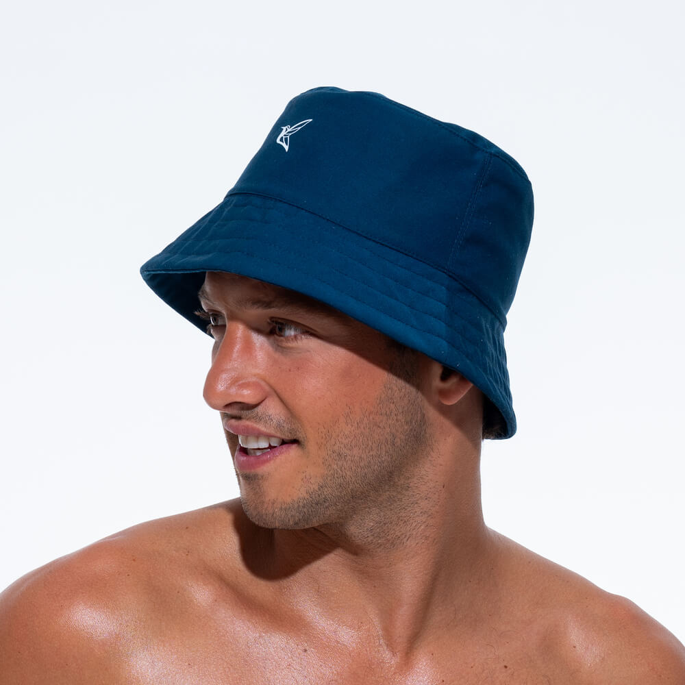 Mens Bucket Hat | 100% Cotton Twill | Deep Ocean