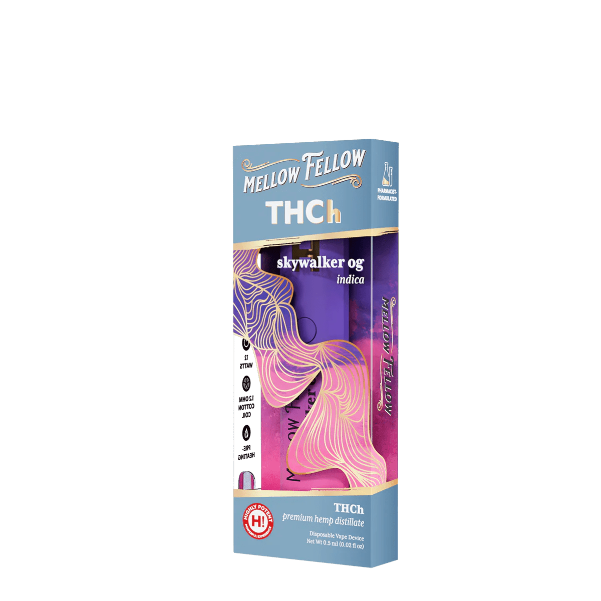 THCh 0.5g Disposable Vape - Skywalker OG (Indica)