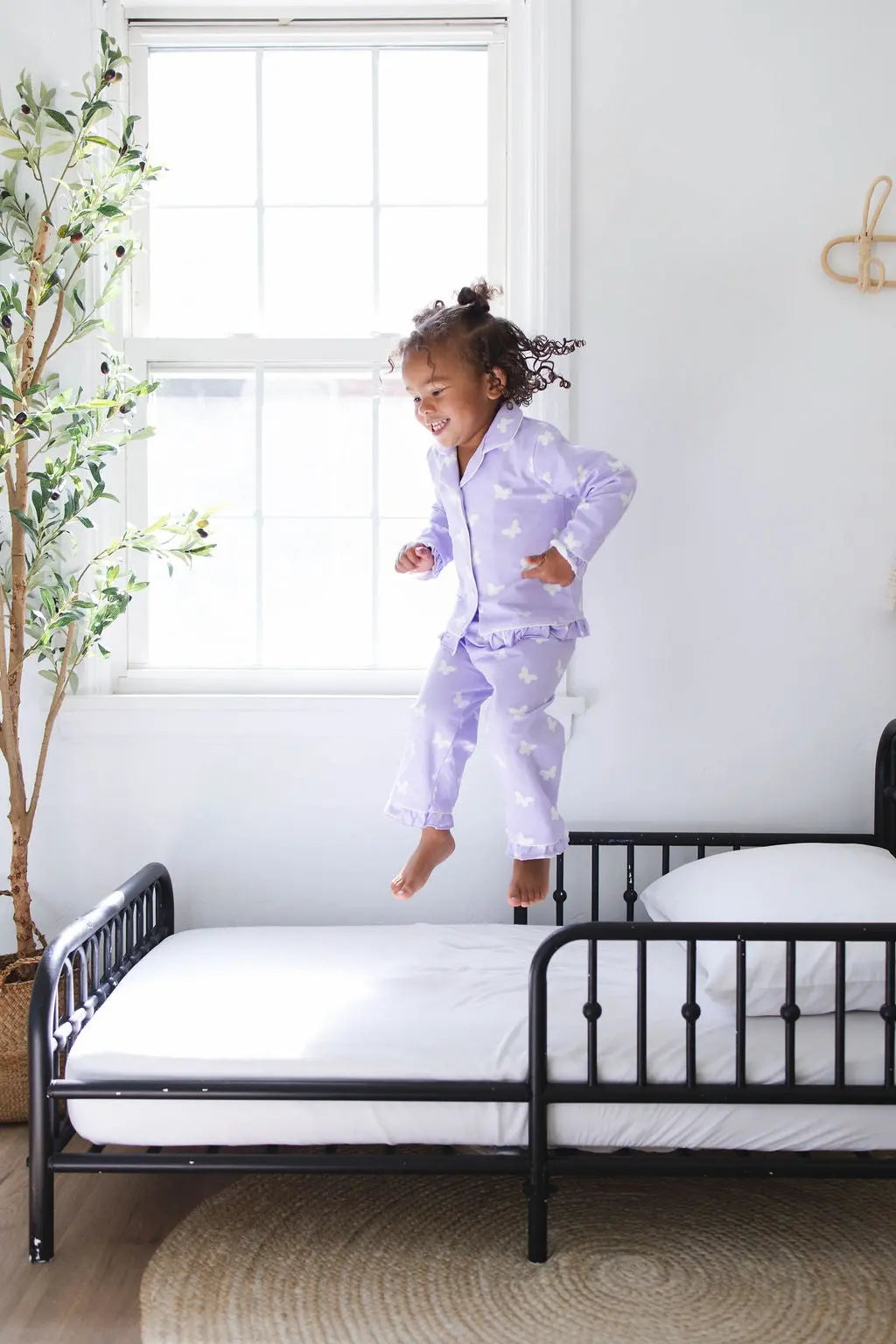 Lilac Flutter Blanket + Lilac Flutter Pajamas Bundle