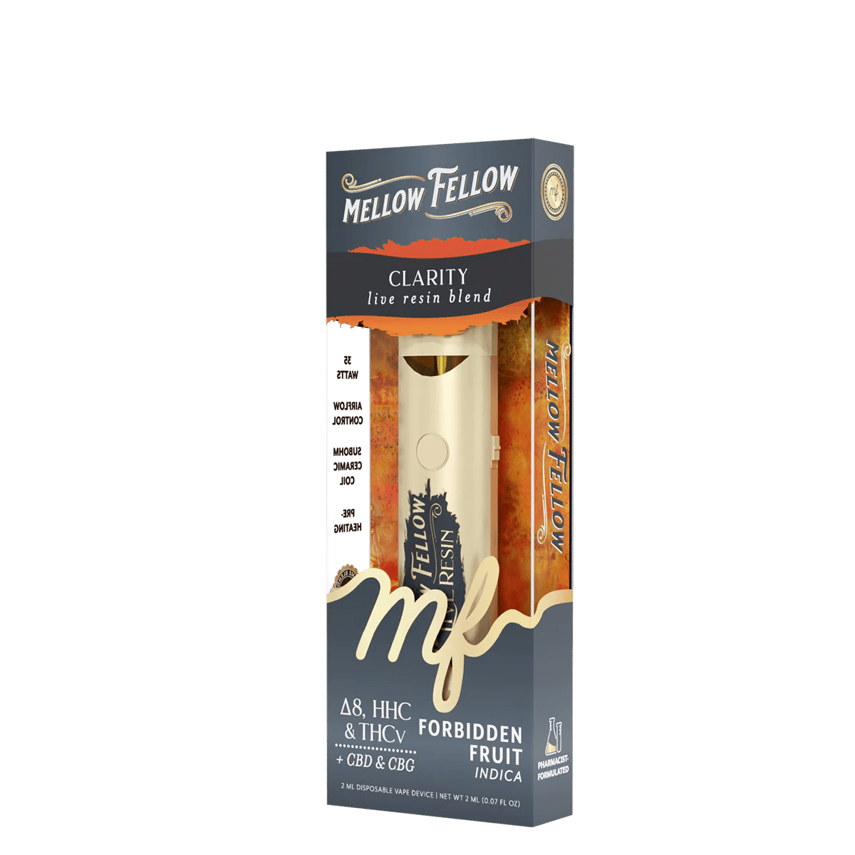 Clarity Blend 2ml Live Resin Disposable Vape - Forbidden Fruit (Indica)