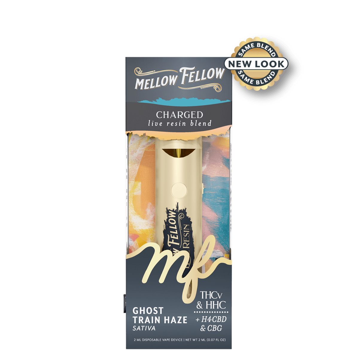 Charged Blend 2ml Live Resin Disposable Vape - Ghost Train Haze (Sativa)