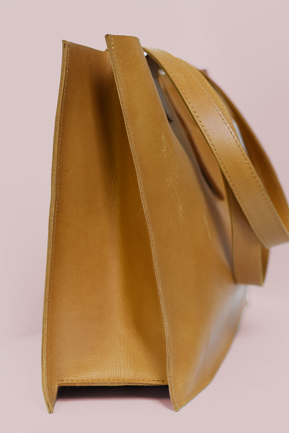 Large Leather Handbag with Laptop Divider