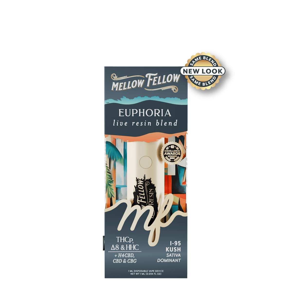 Euphoria Blend - Live Resin 1ml Disposable Vape - i-95 Kush (Sativa Dominant)
