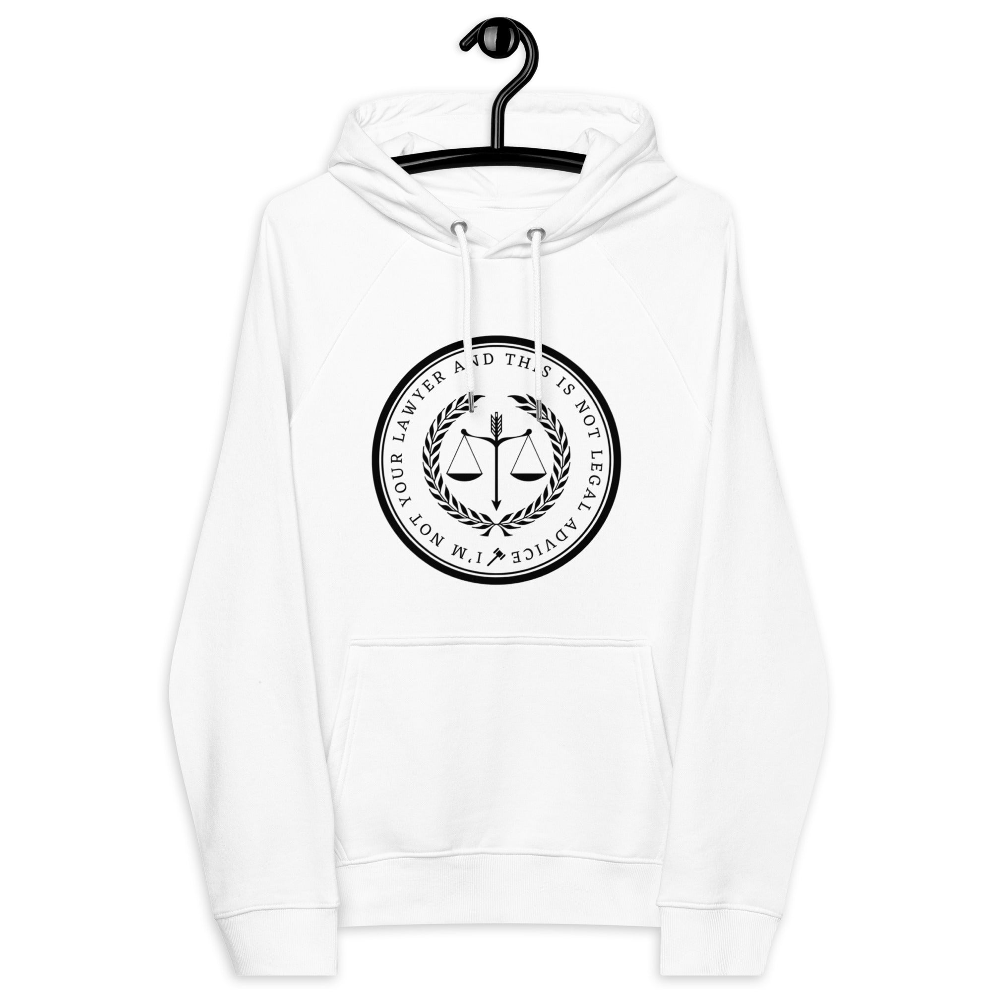 I'm not your lawyer and this is not legal advice Unisex eco raglan hoodie